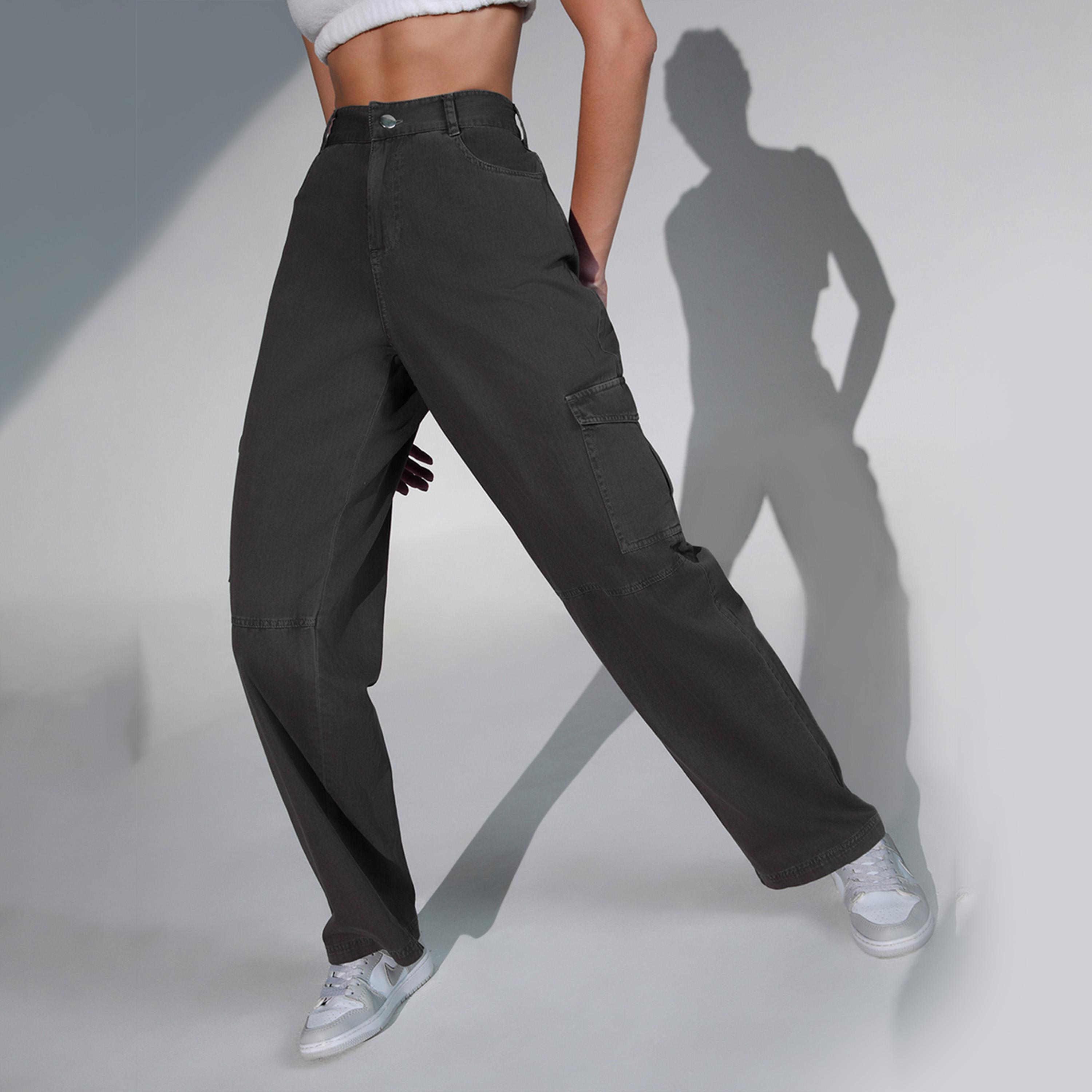 Hubberholme X Styli Women Grey Trousers-women-clothing-bottoms-trousers-image-3