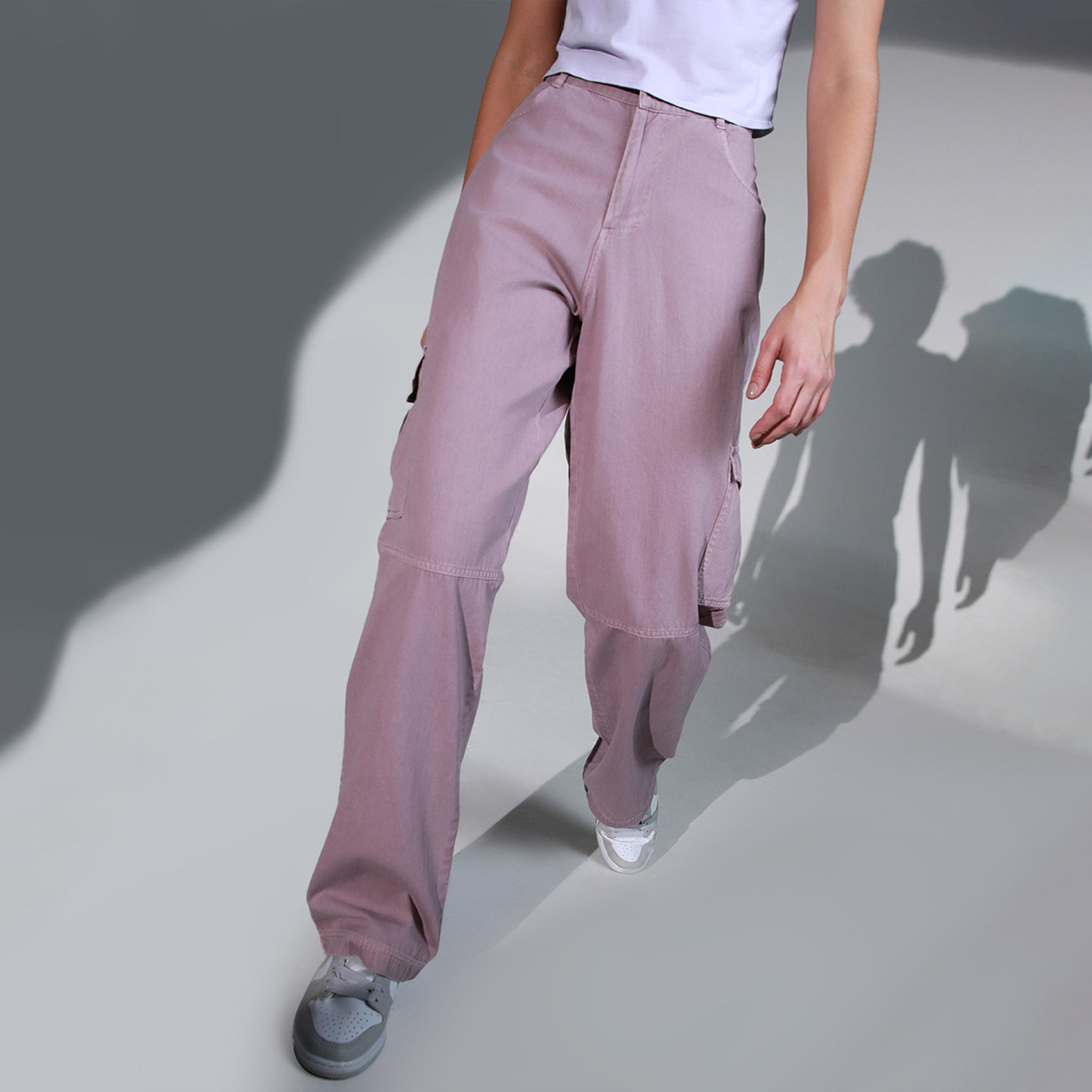 هابر هولم × ستايلي - بنطال نسائي - لون الخزامى-women-clothing-bottoms-trousers-image-1