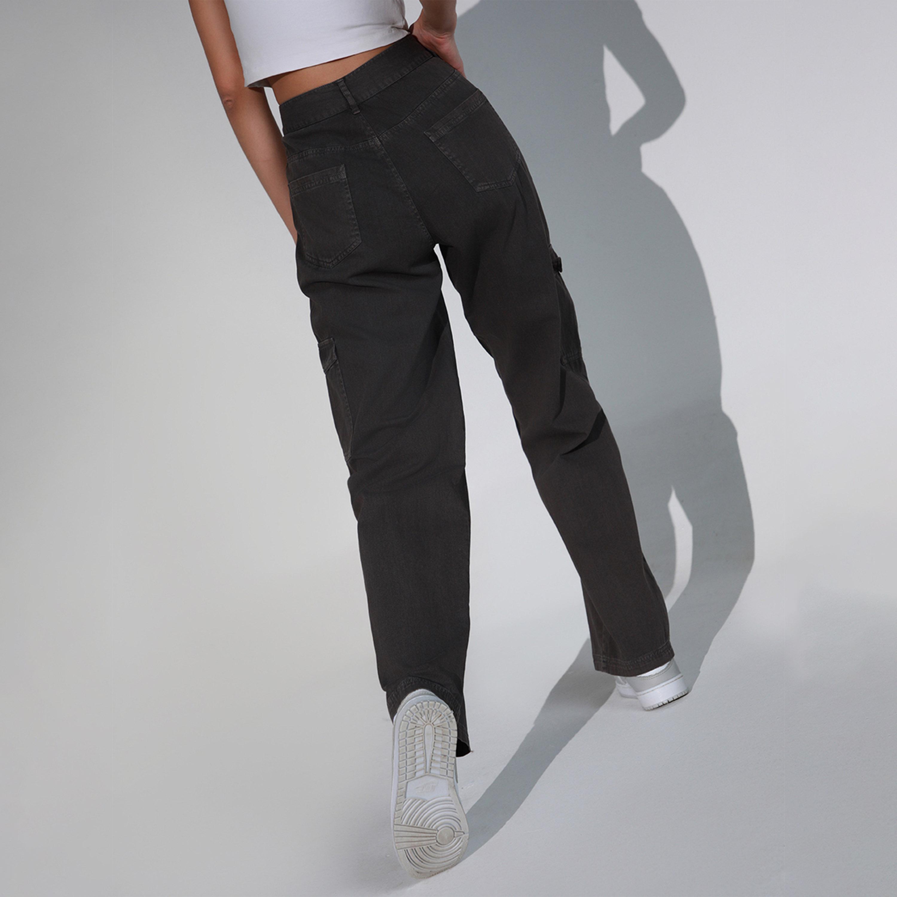 Hubberholme X Styli Women Grey Trousers-women-clothing-bottoms-trousers-image-4