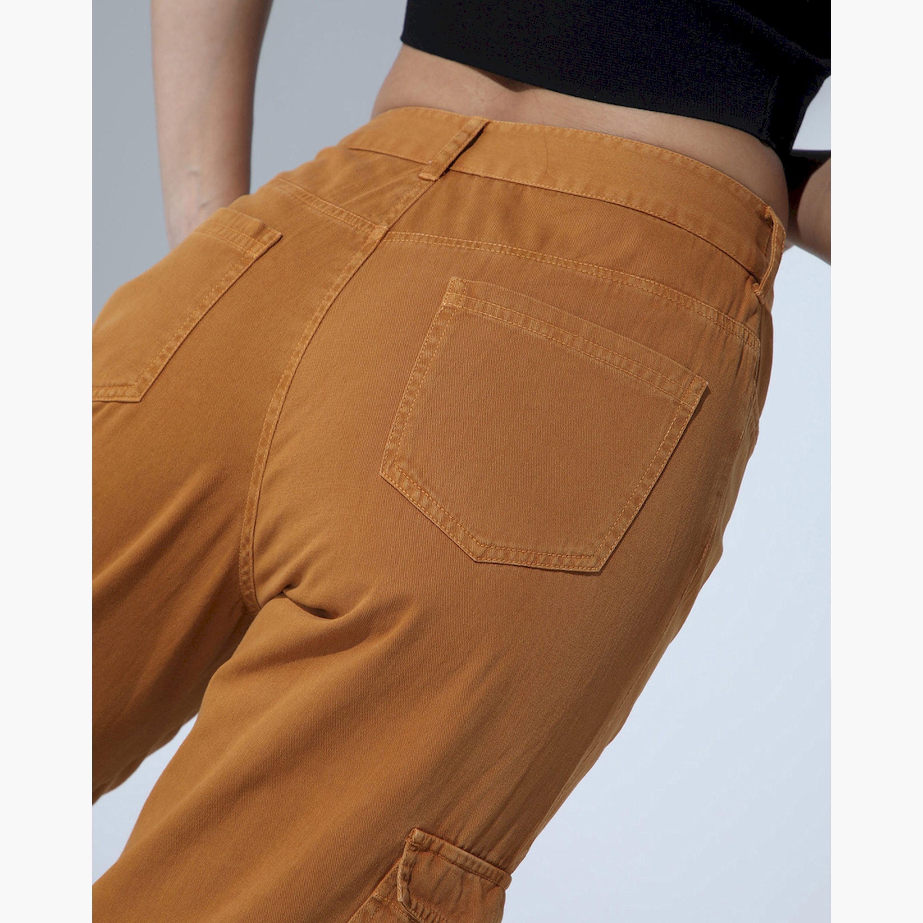 هابر هولم × ستايلي - بنطال نسائي - البني-women-clothing-bottoms-trousers-image-3