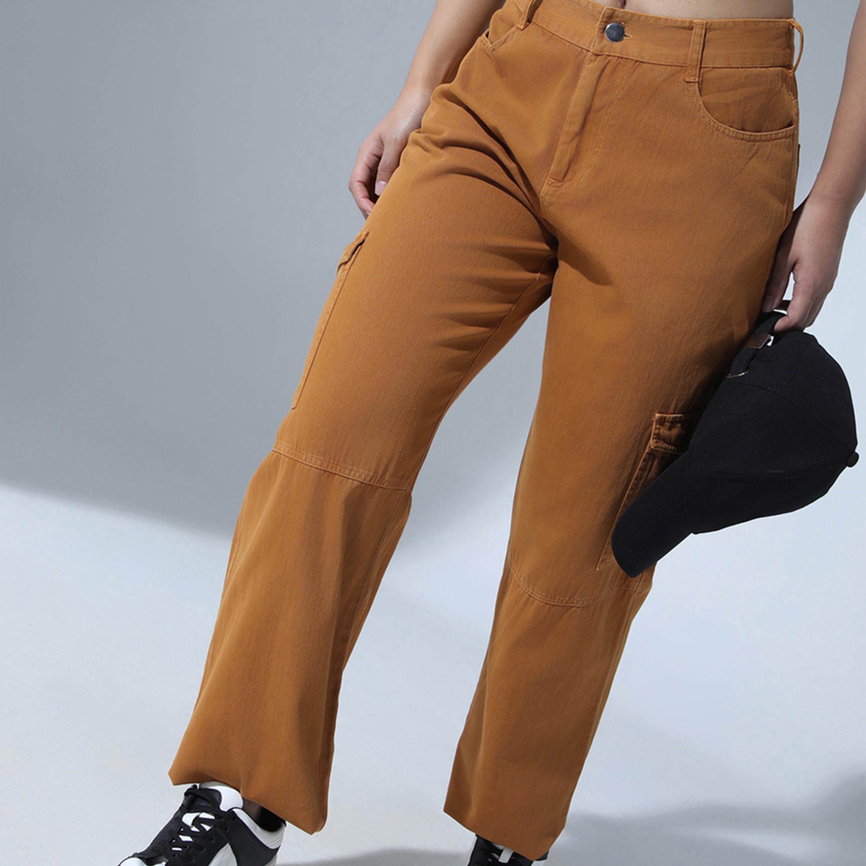 هابر هولم × ستايلي - بنطال نسائي - البني-women-clothing-bottoms-trousers-image-5