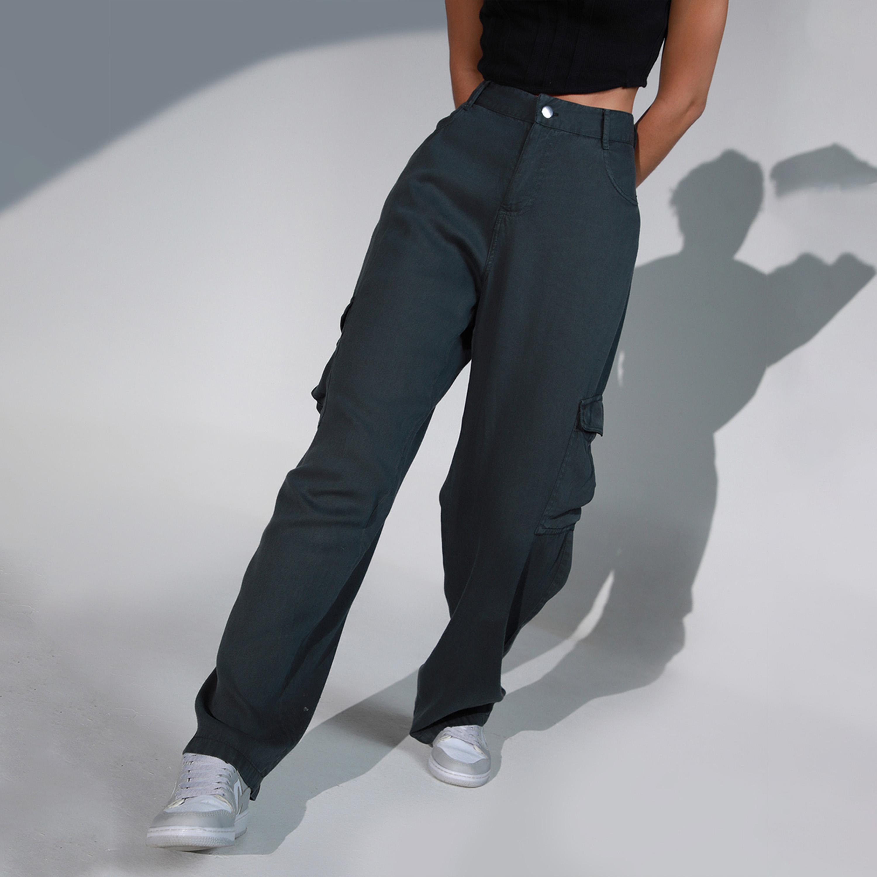 Hubberholme X Styli Women Black Trousers-women-clothing-bottoms-trousers-image-1