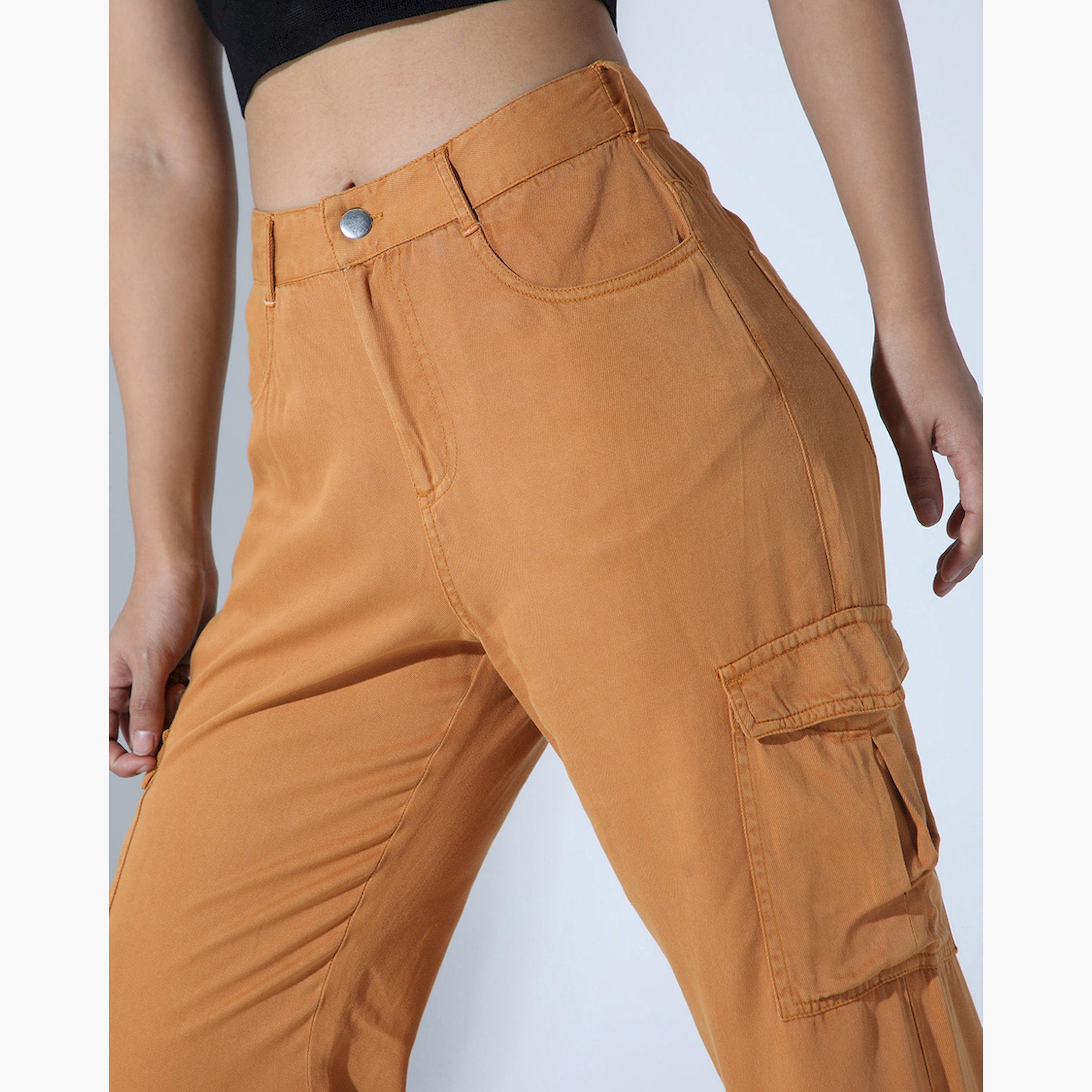 هابر هولم × ستايلي - بنطال بخصر مرتفع وقصة عادية مع جيوب-women-clothing-bottoms-trousers-image-3