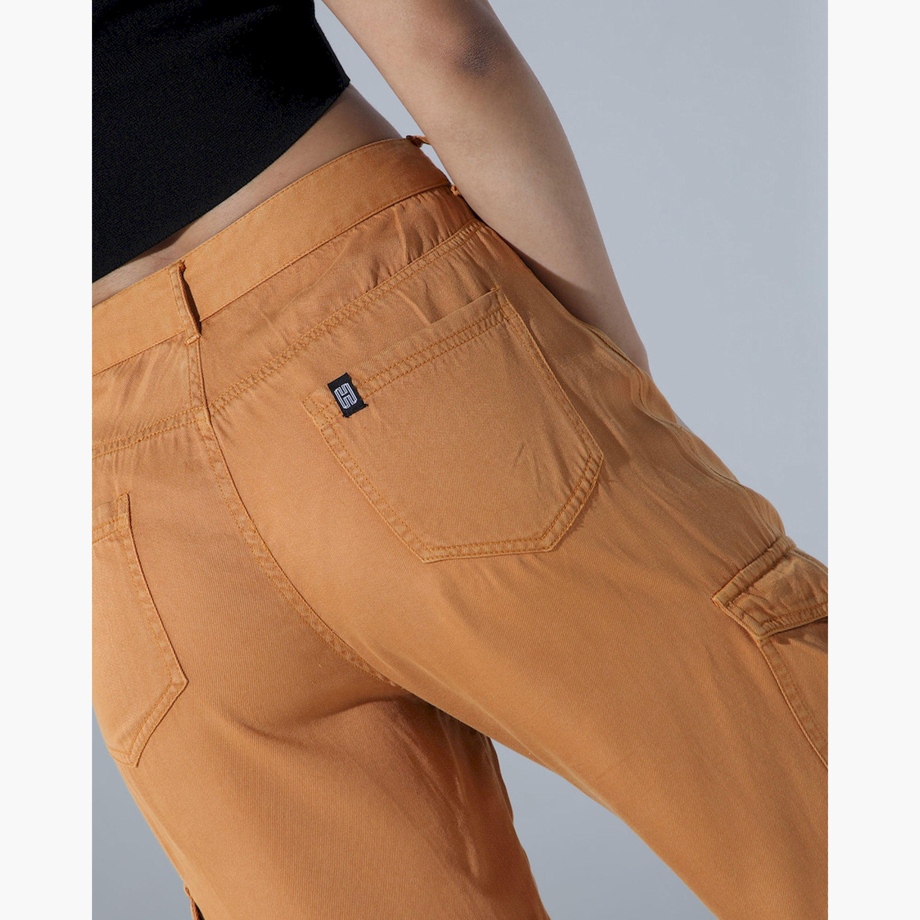 هابر هولم × ستايلي - بنطال بخصر مرتفع وقصة عادية مع جيوب-women-clothing-bottoms-trousers-image-4