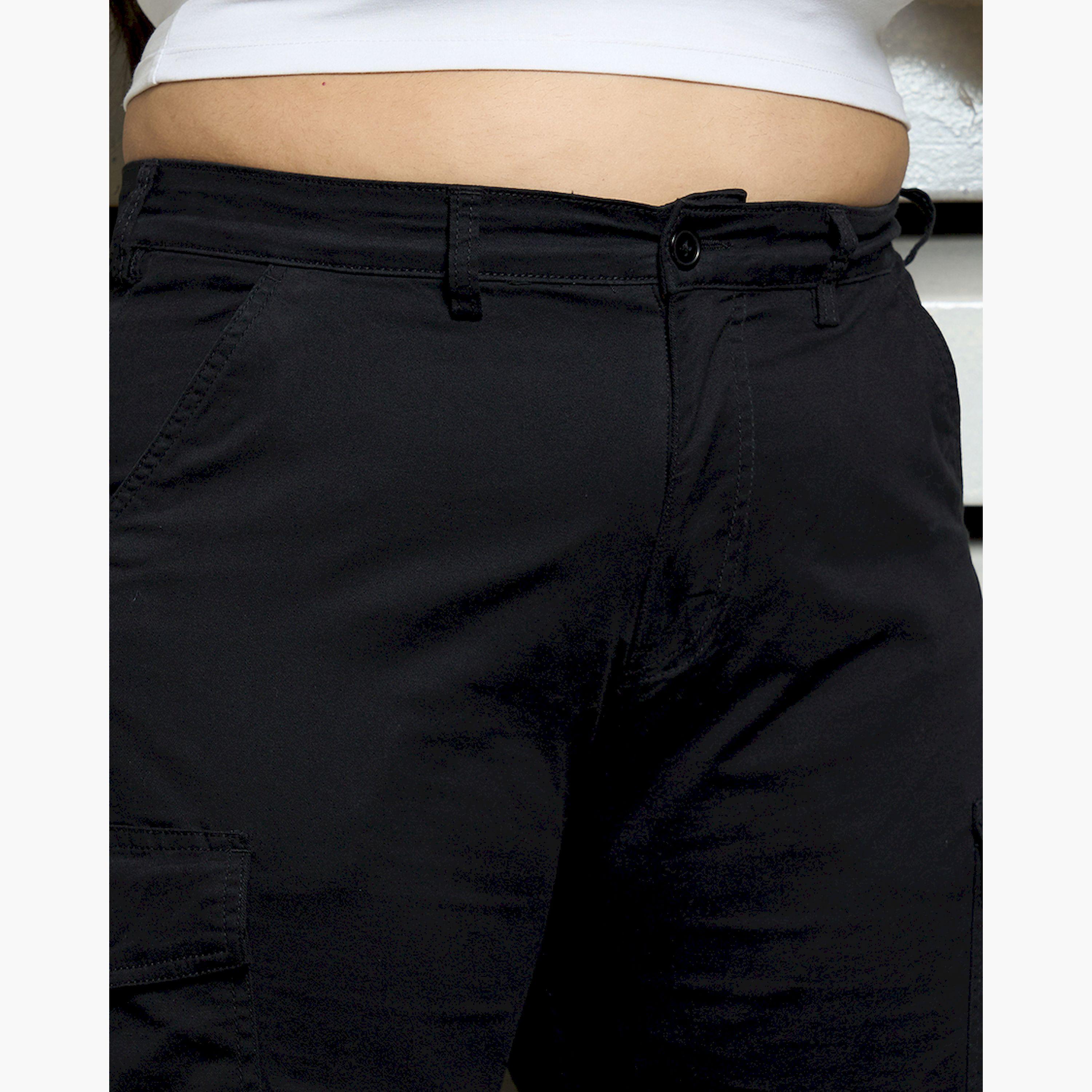 هاي ستار × ستايلي - بنطال بخصر مرتفع وقصة عادية مقاس كبير-women-clothing-bottoms-trousers-image-5