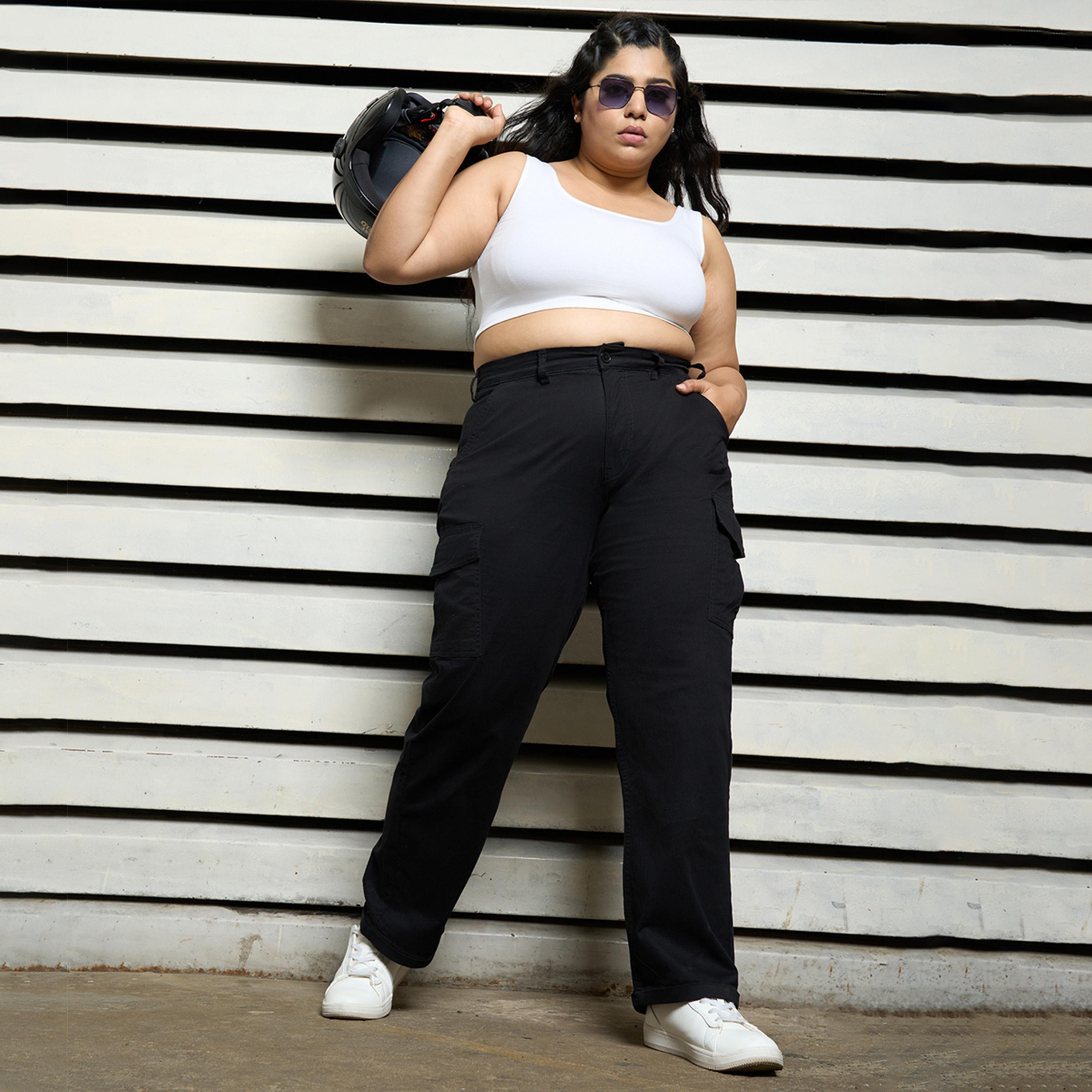 High Star X Styli Plus Size High Rise Regular Fit Trousers-women-clothing-bottoms-trousers-image-6