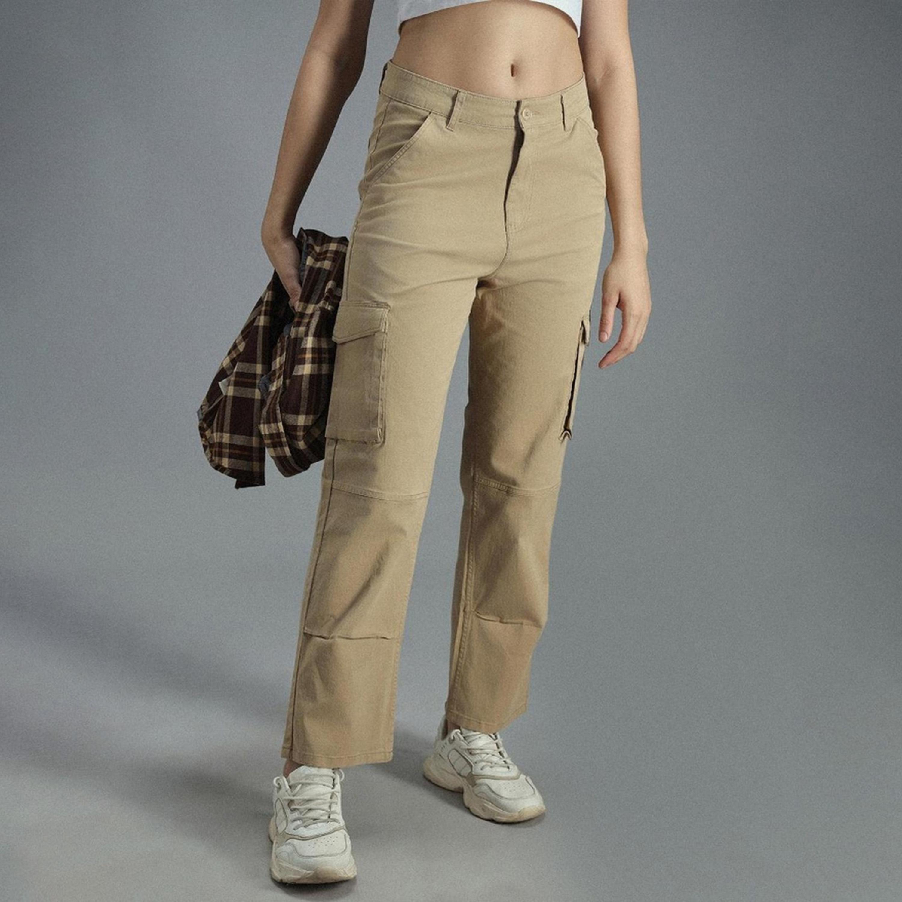 High Star X Styli Women Khaki Trousers-women-clothing-bottoms-trousers-image-4