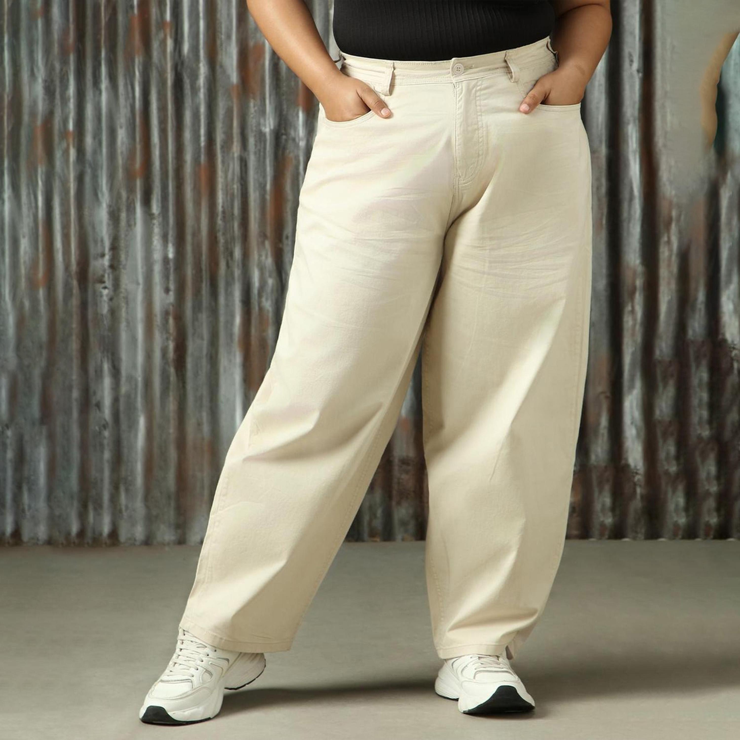 High Star X Styli Plus Size High Rise Regular Fit Trousers-women-clothing-bottoms-trousers-image-6