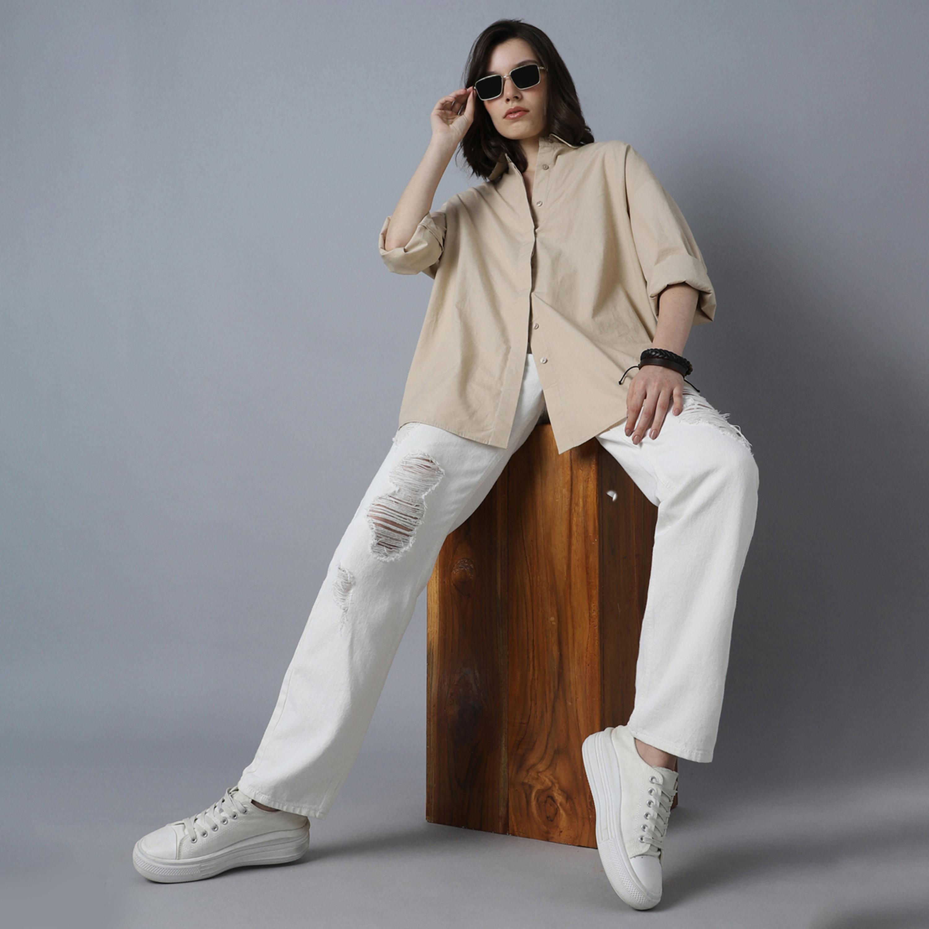 High Star X Styli Oversized Solid Spread Collar Shirt-women-clothing-shirtsandblouses-shirts-image-6