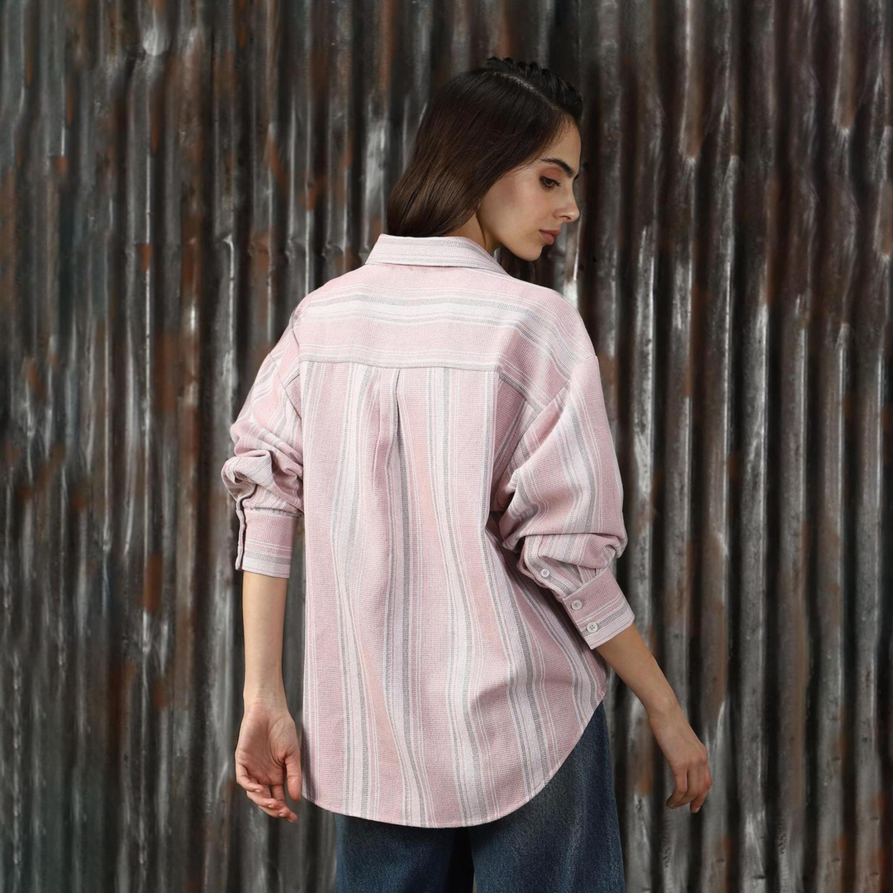 High Star X Styli Striped Spread Collar Buttoned Shirts-women-clothing-shirtsandblouses-shirts-image-3