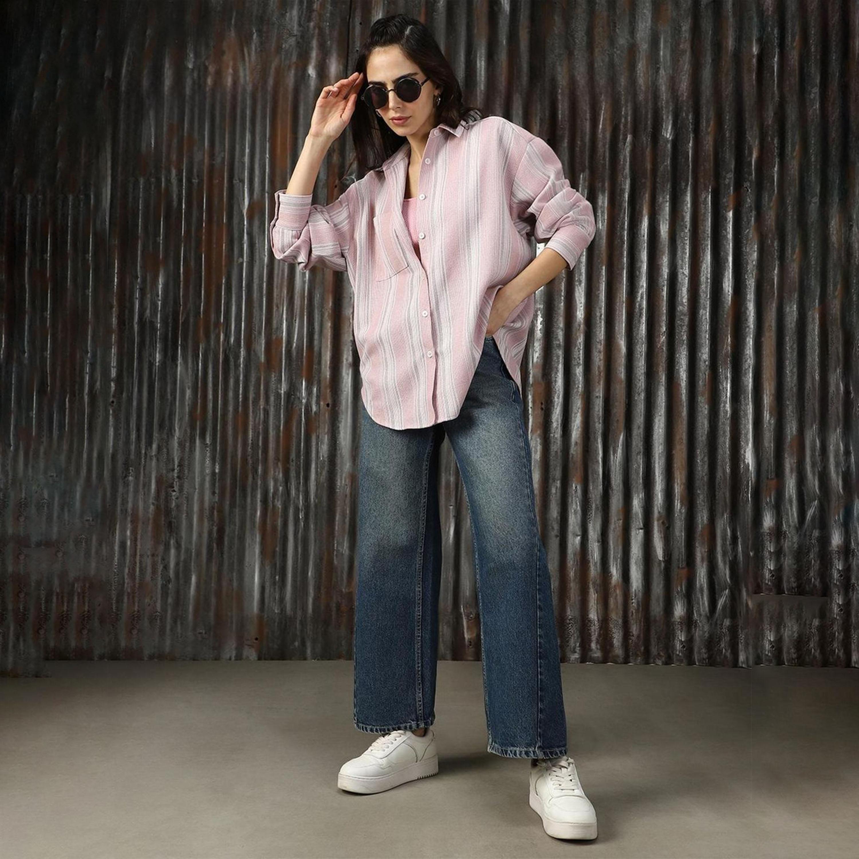 High Star X Styli Striped Spread Collar Buttoned Shirts-women-clothing-shirtsandblouses-shirts-image-5