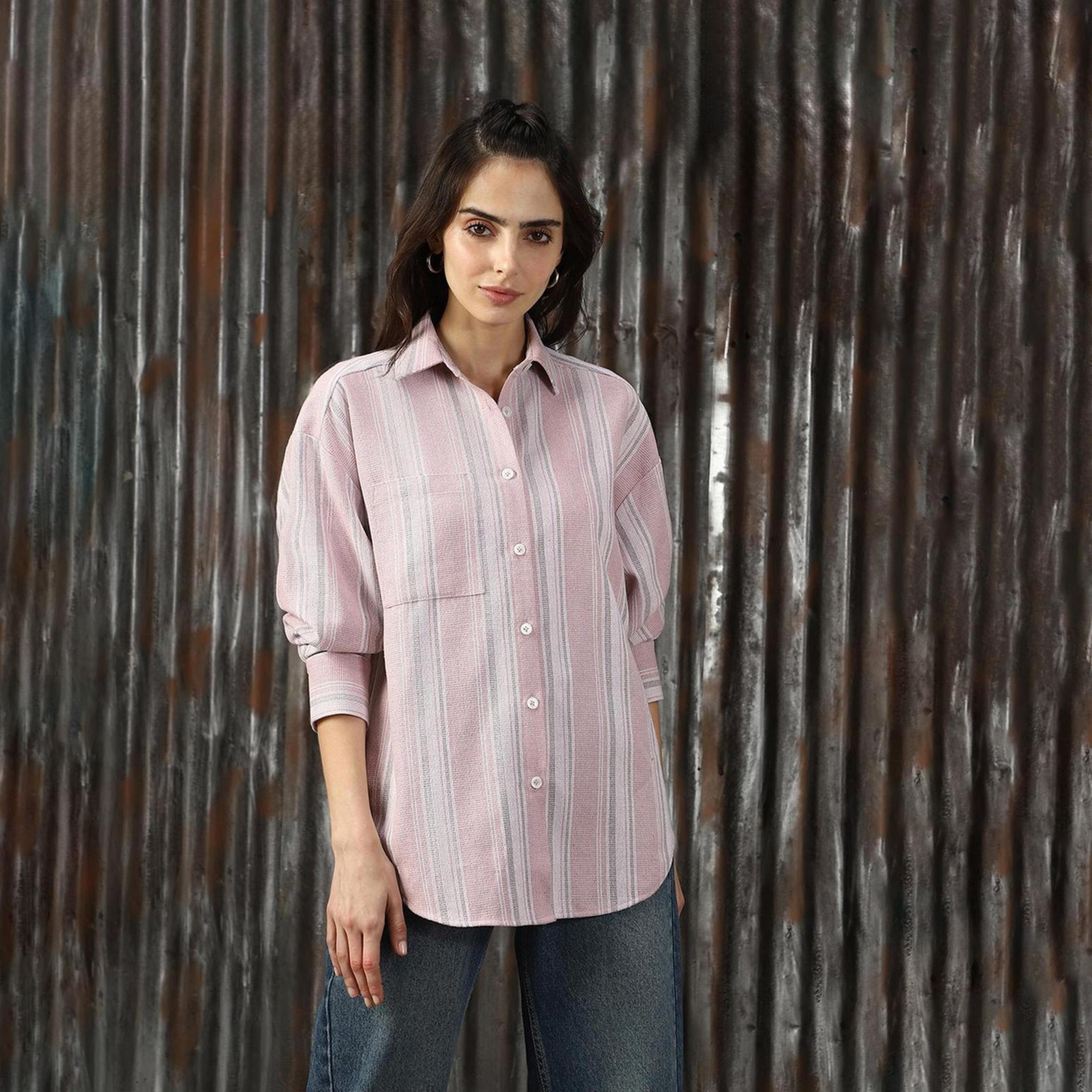High Star X Styli Striped Spread Collar Buttoned Shirts-women-clothing-shirtsandblouses-shirts-image-6