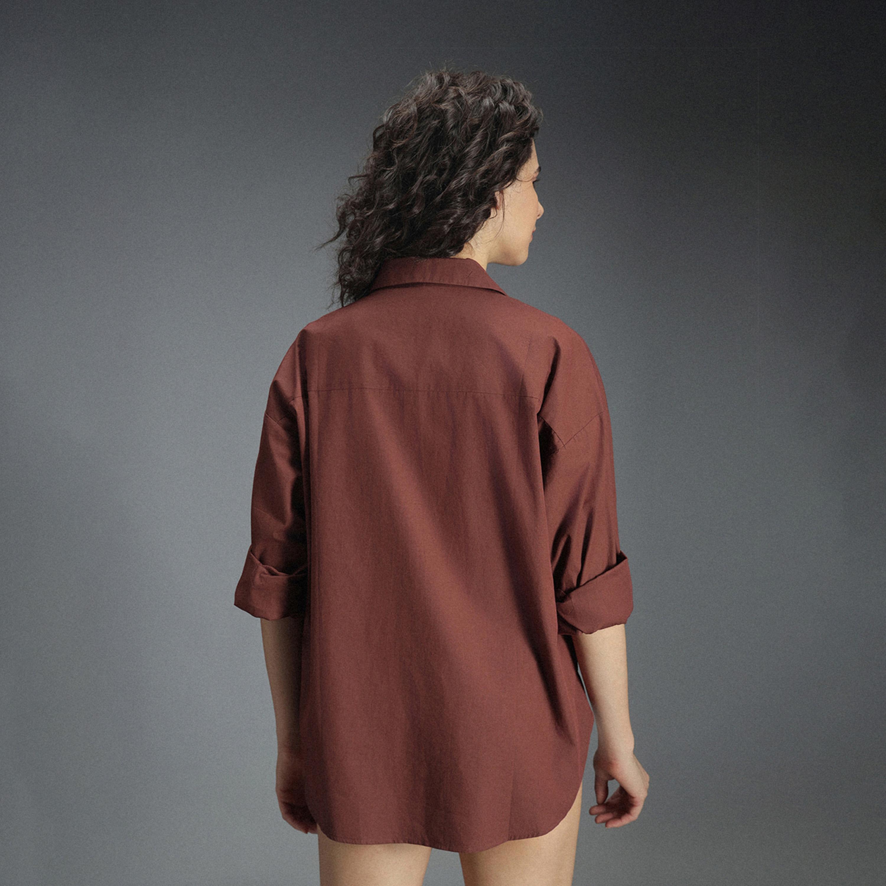 High Star X Styli Women Brown Shirt-women-clothing-shirtsandblouses-shirts-image-3