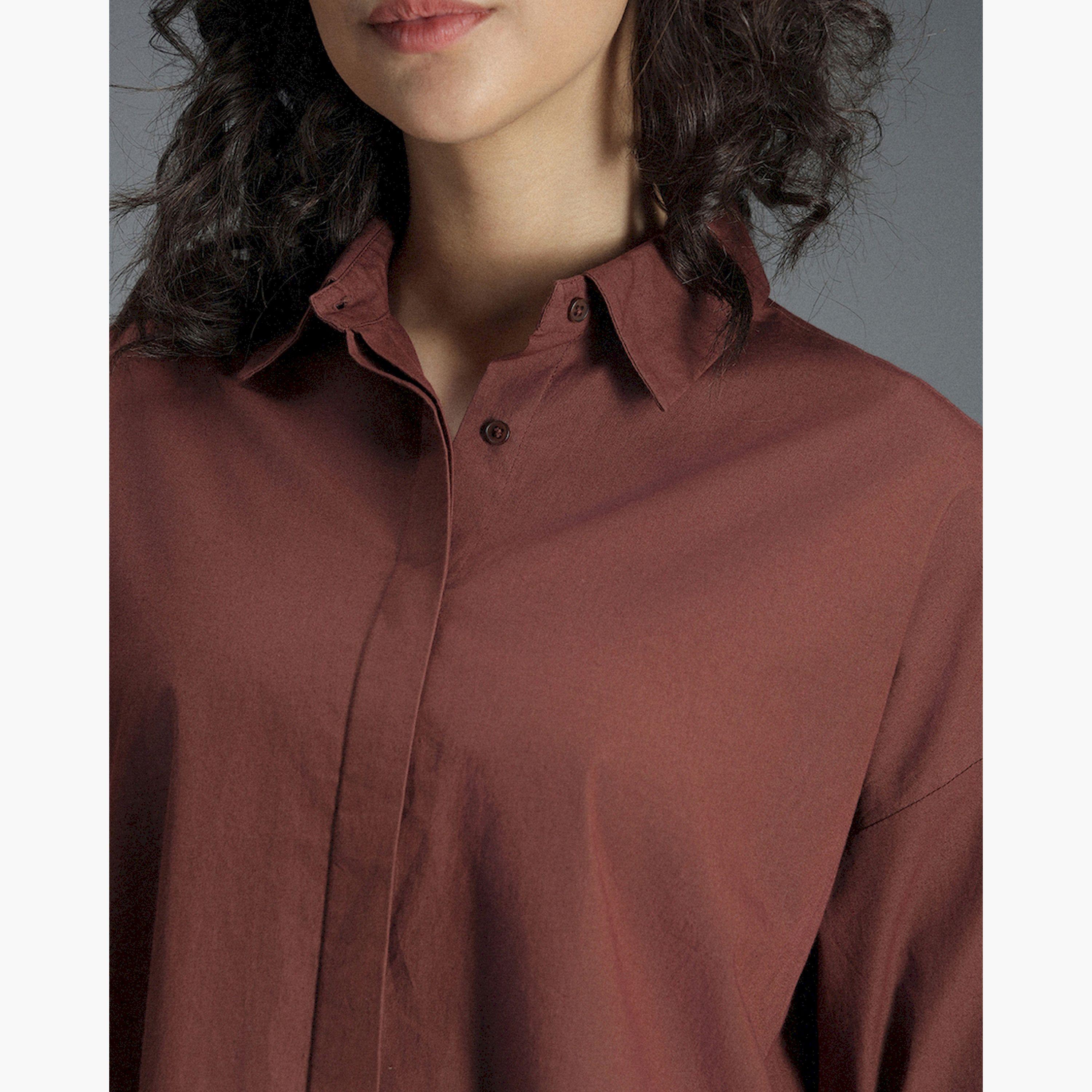 هاي ستار × ستايلي - قميص نسائي - بني-women-clothing-shirtsandblouses-shirts-image-4