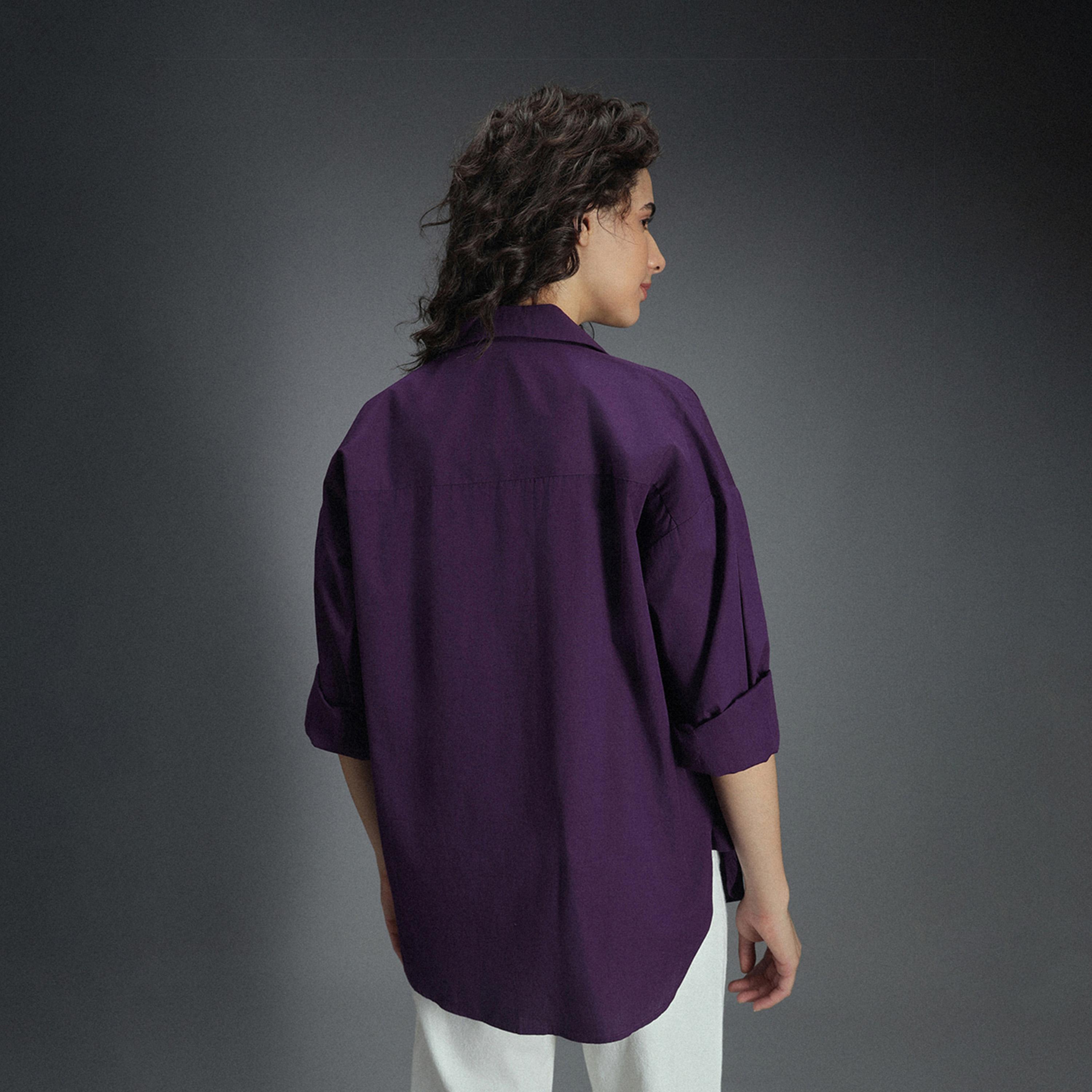 High Star X Styli Women Purple Shirts-women-clothing-shirtsandblouses-shirts-image-3