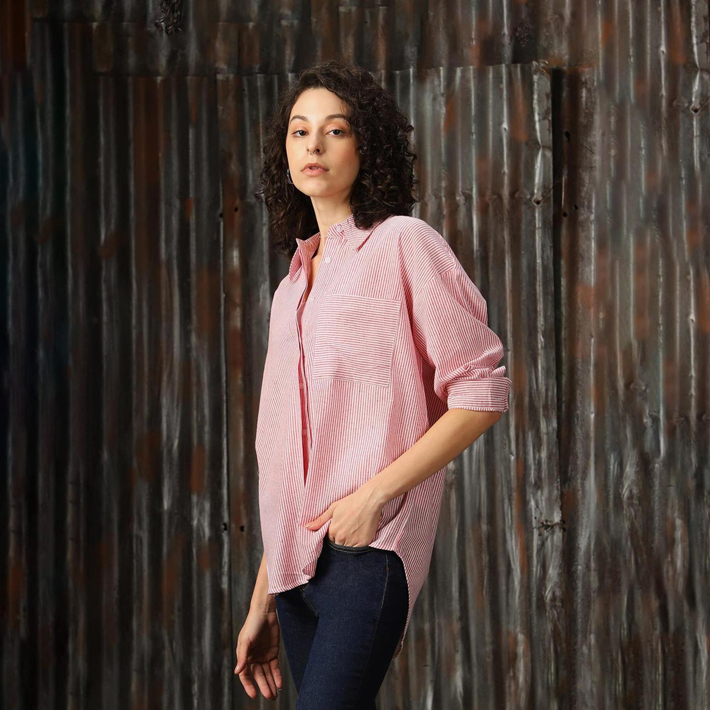 High Star X Styli Women Red Shirts-women-clothing-shirtsandblouses-shirts-image-2