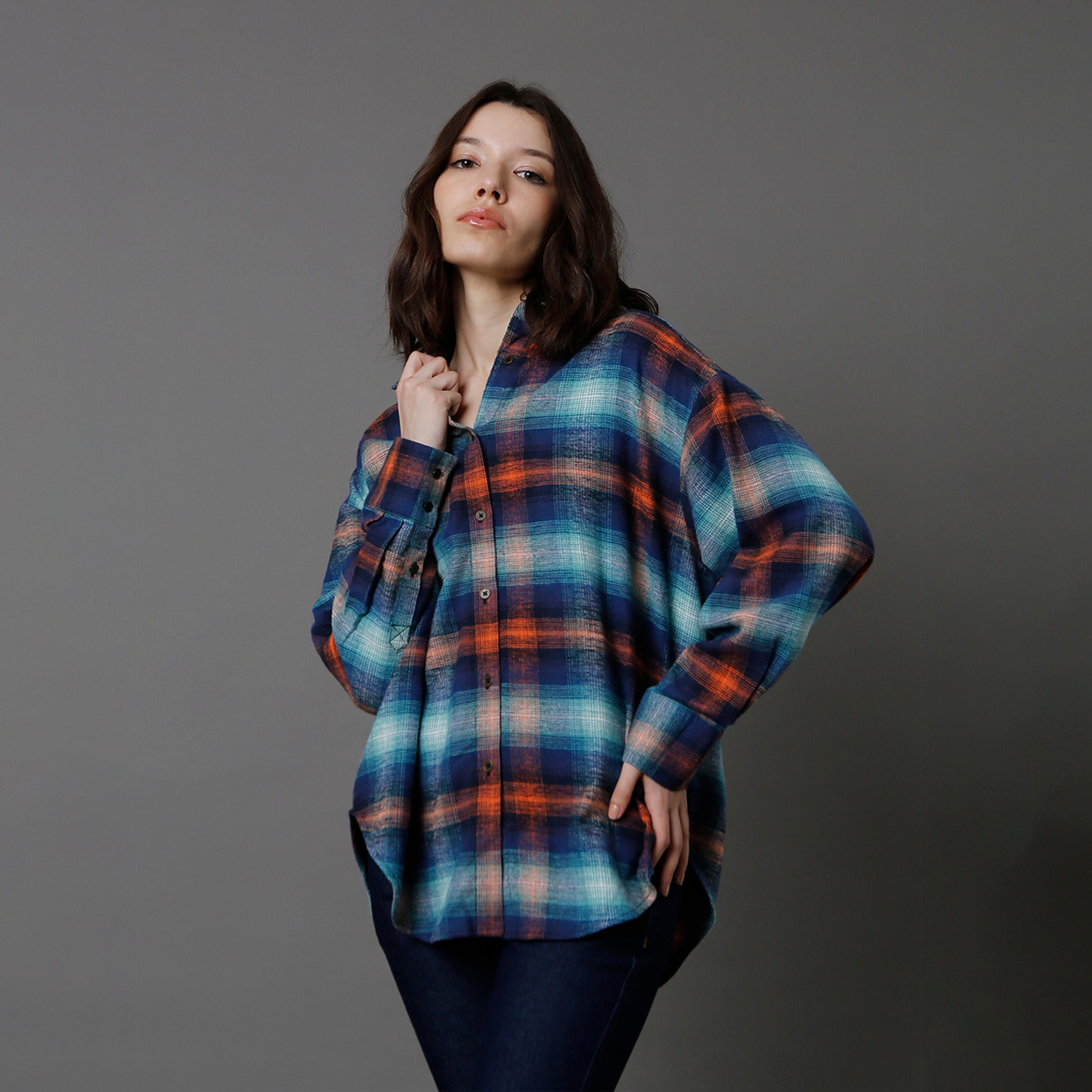 هاي ستار × ستايلي - قميص نسائي - أزرق-women-clothing-shirtsandblouses-shirts-image-1