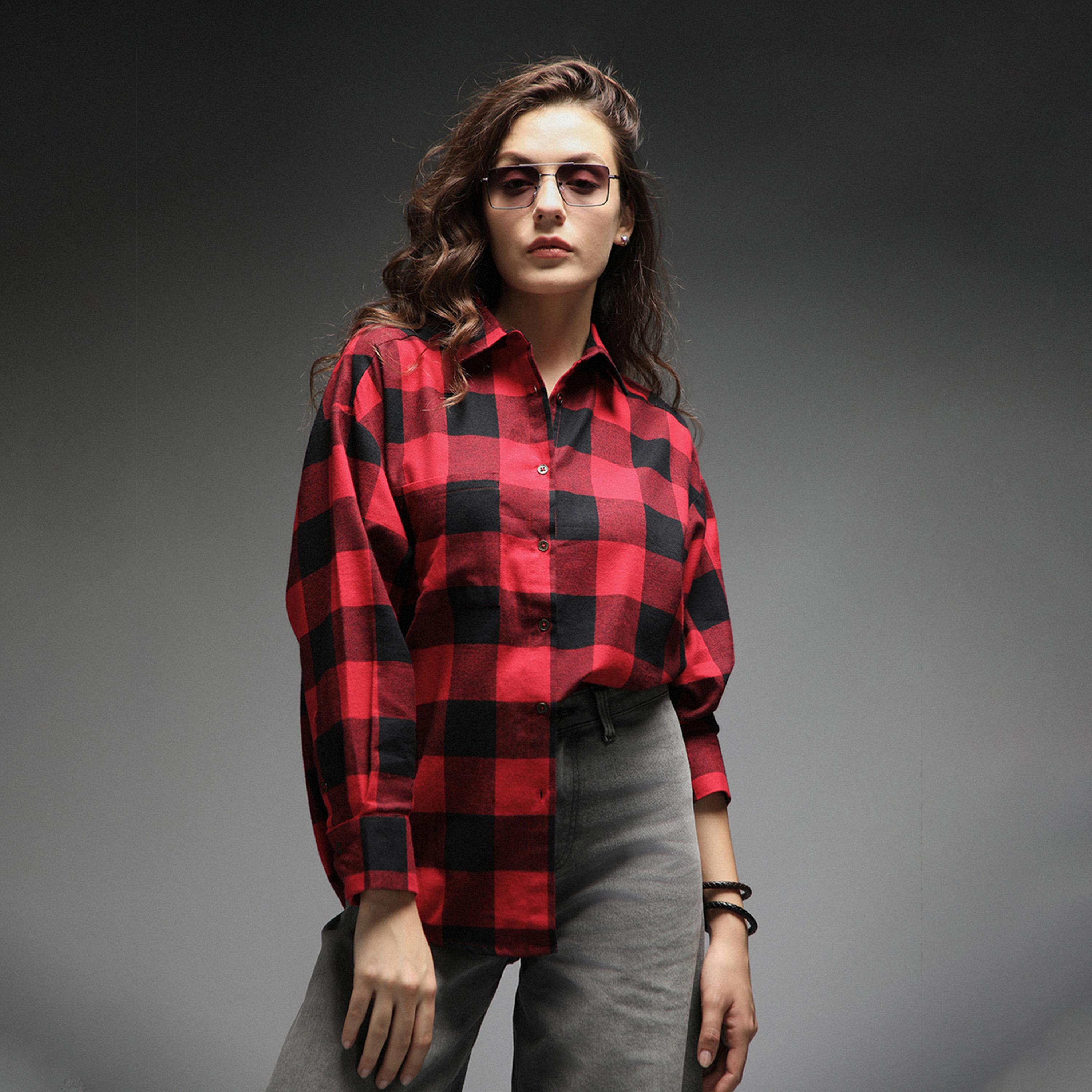 High Star X Styli Women Check 4 Shirts-women-clothing-shirtsandblouses-shirts-image-1