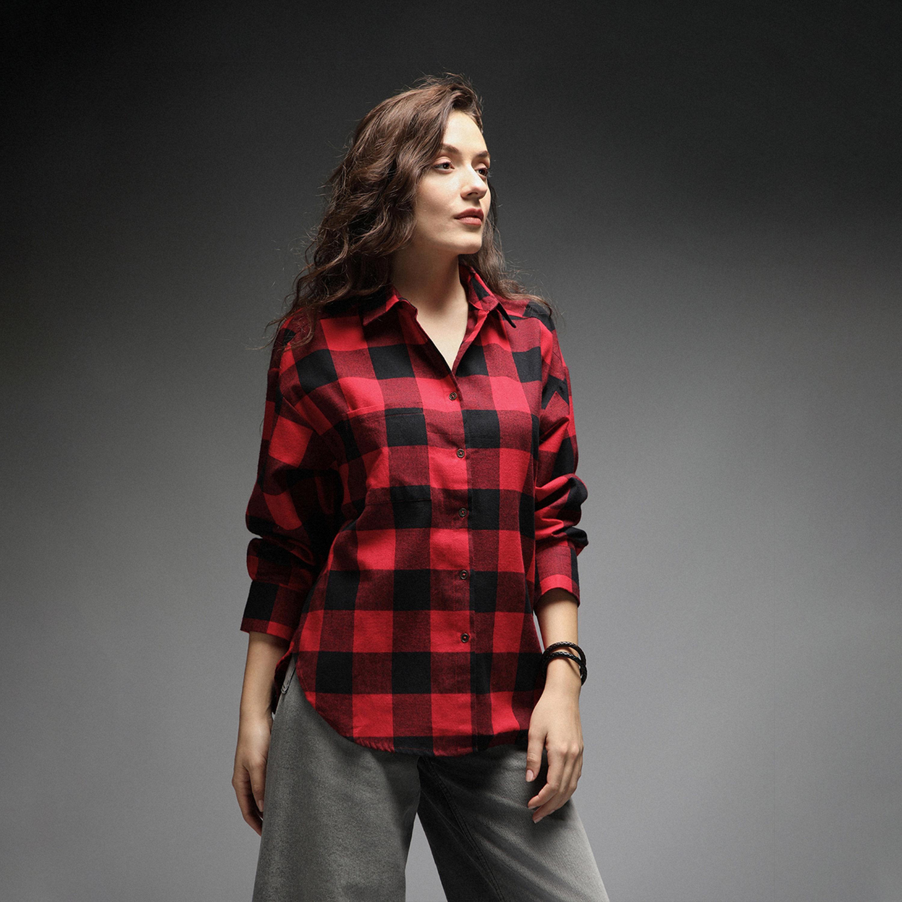 High Star X Styli Women Check 4 Shirts-women-clothing-shirtsandblouses-shirts-image-2