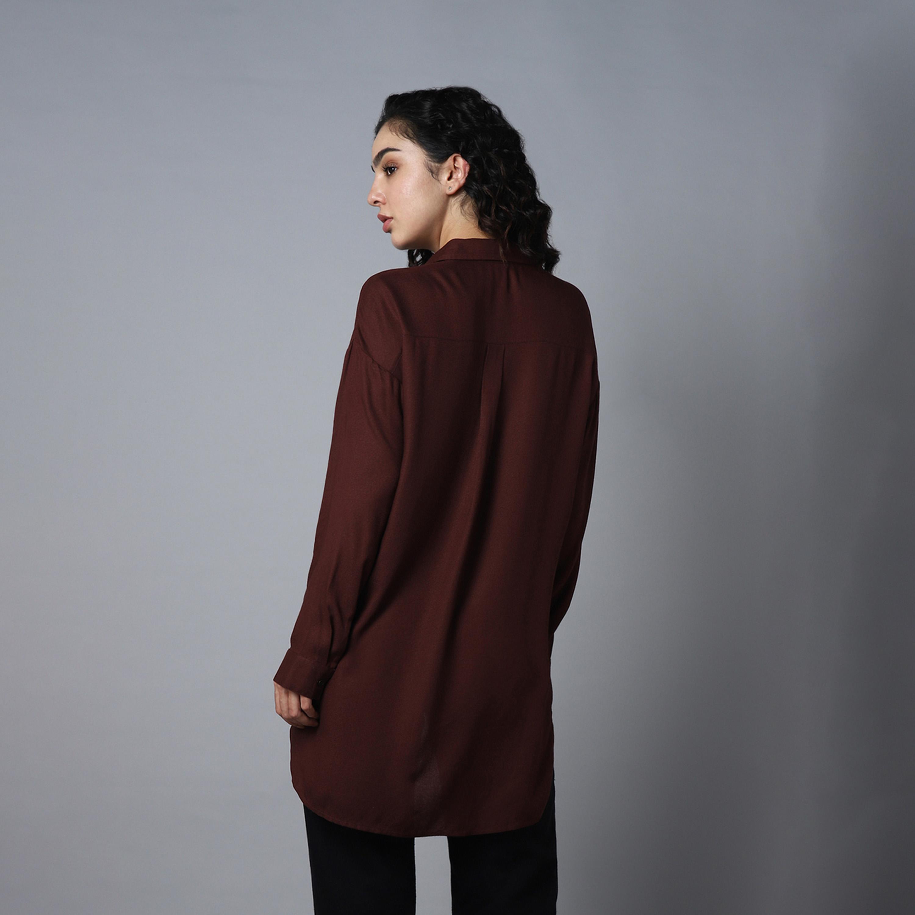 High Star X Styli Women Brown Shirt-women-clothing-shirtsandblouses-shirts-image-3