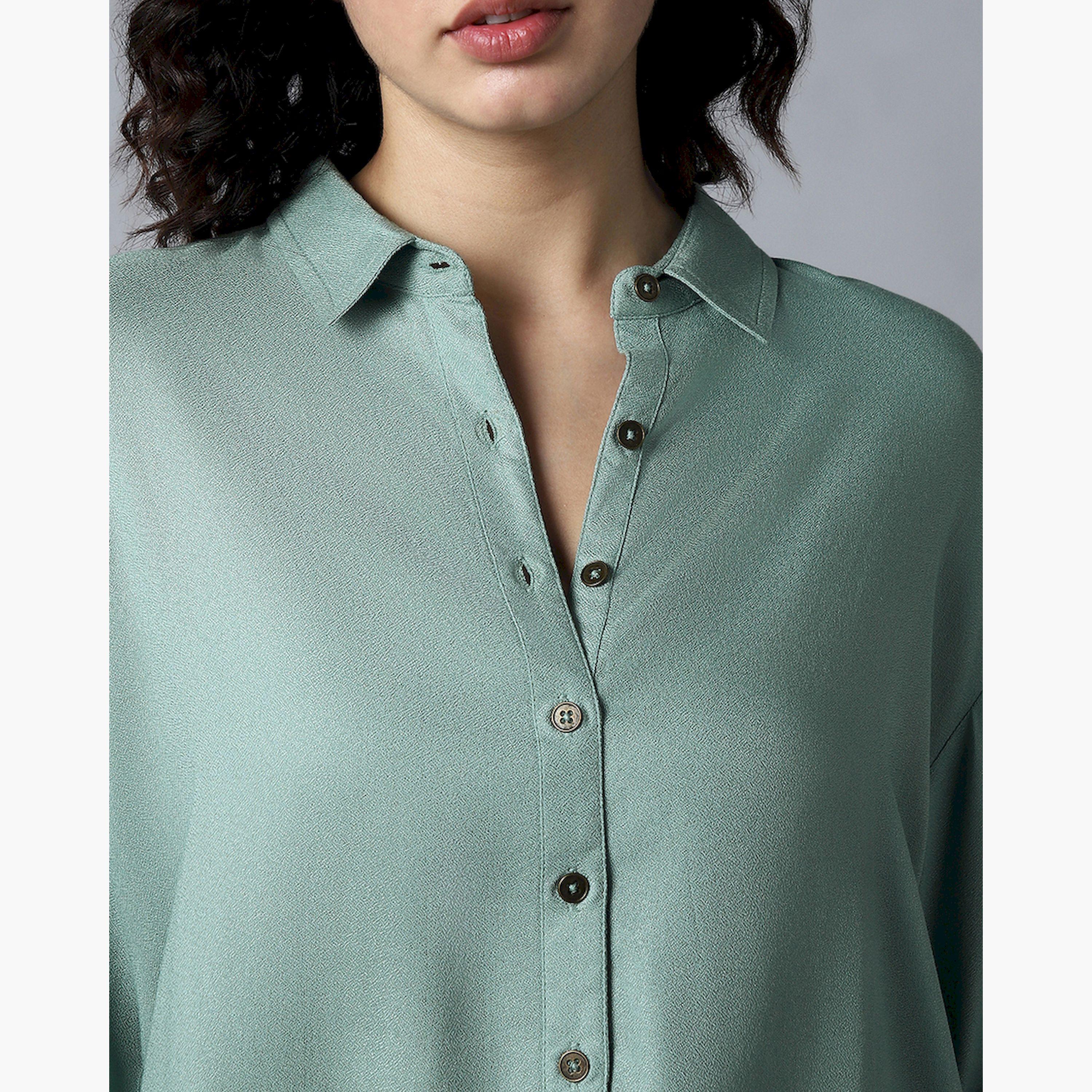 High Star X Styli Women Sage green Shirt-women-clothing-shirtsandblouses-shirts-image-4