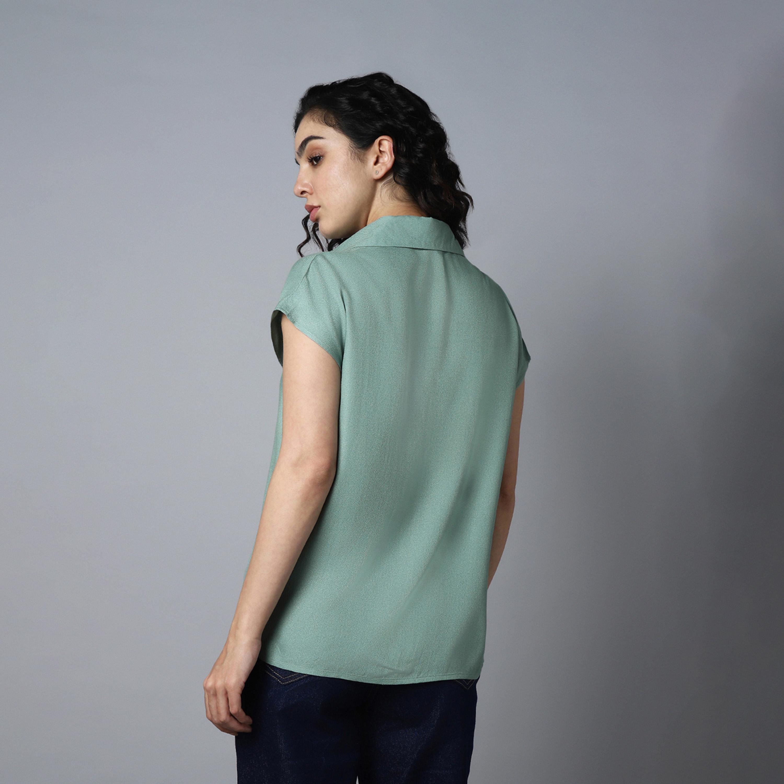 High Star X Styli Women Sage green Shirt-women-clothing-shirtsandblouses-shirts-image-3