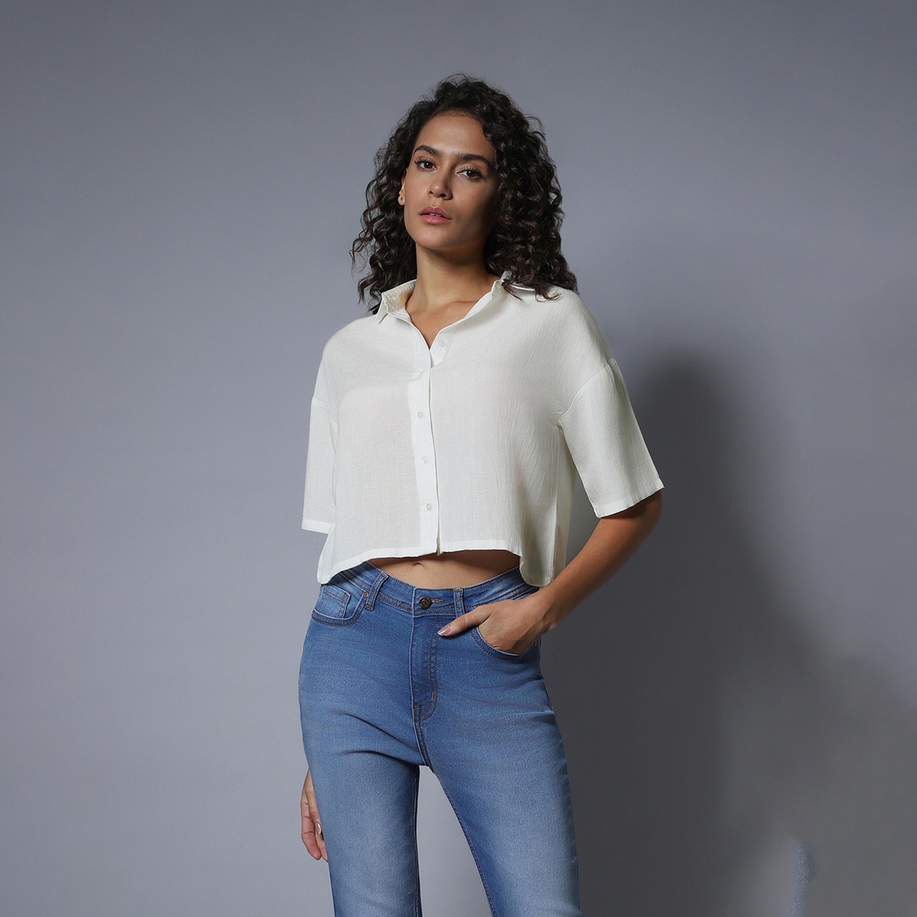 هاي ستار × ستايلي - قميص نسائي أبيض-women-clothing-shirtsandblouses-shirts-image-1