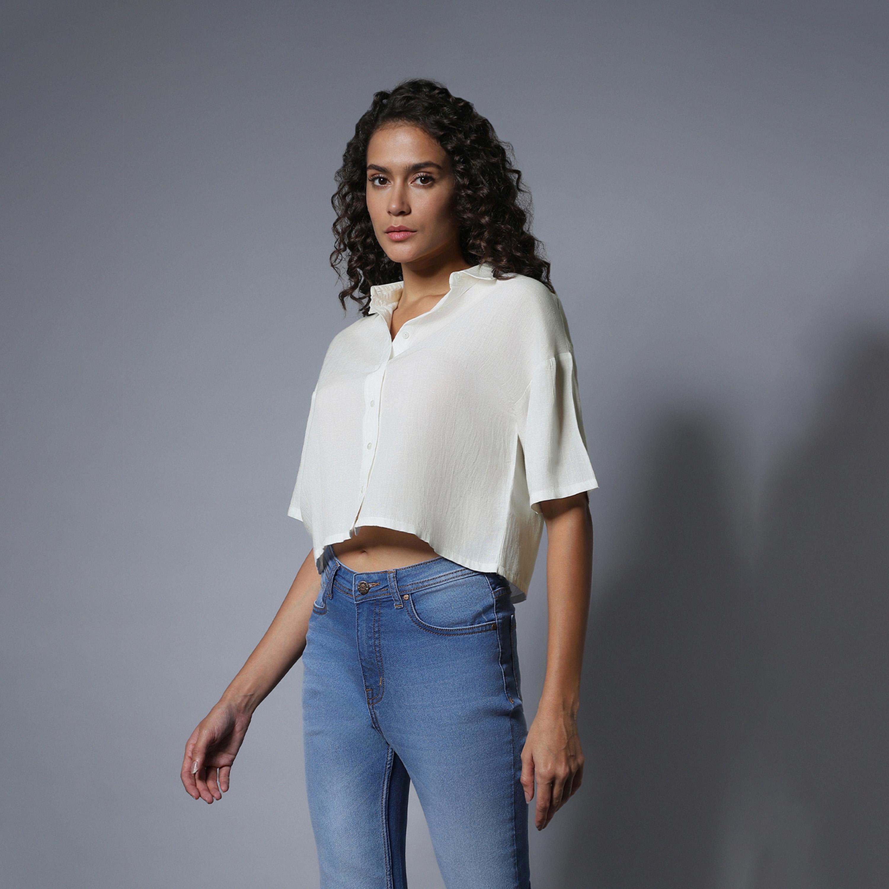 هاي ستار × ستايلي - قميص نسائي أبيض-women-clothing-shirtsandblouses-shirts-image-2
