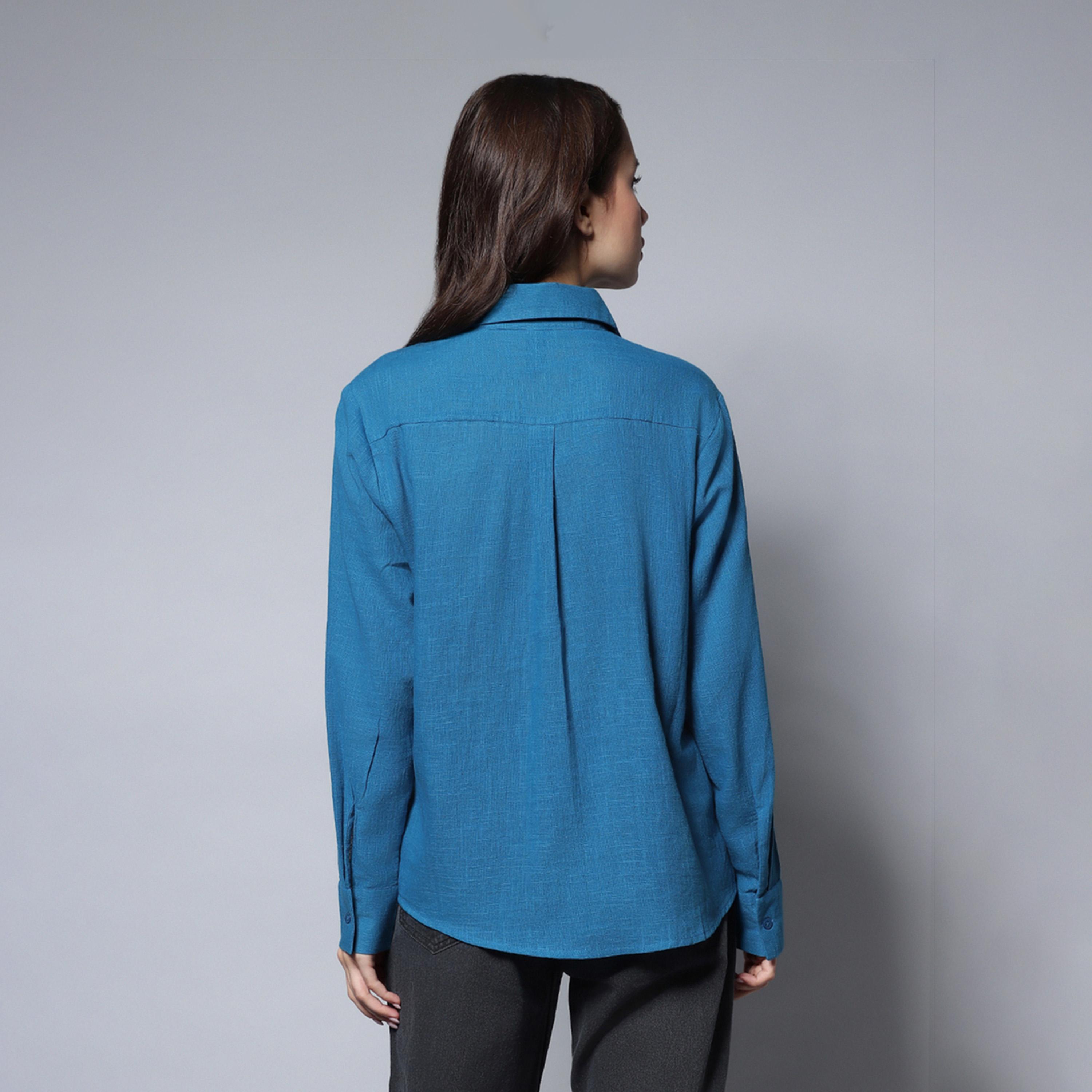 High Star X Styli Women Blue Shirt-women-clothing-shirtsandblouses-shirts-image-3