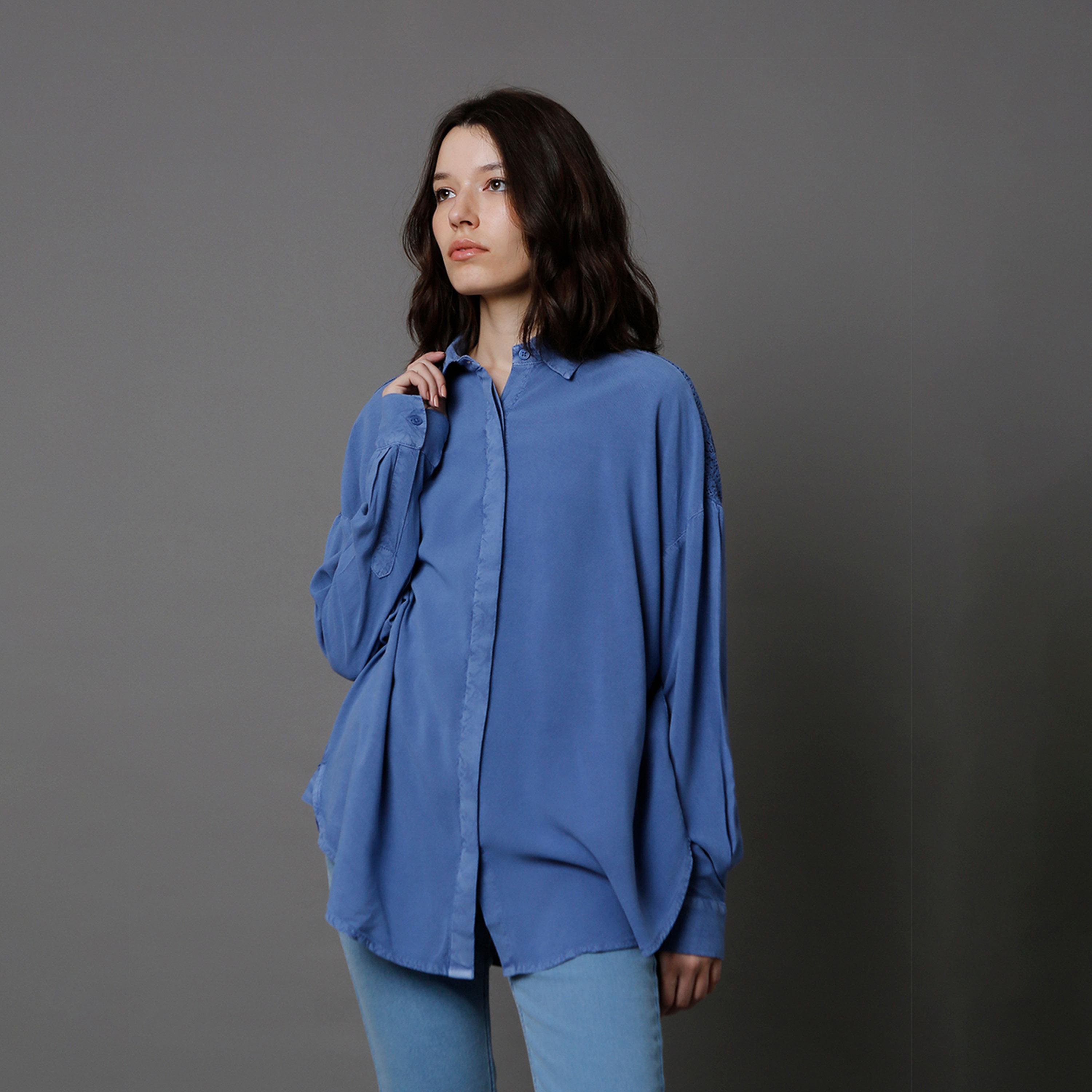 هاي ستار × ستايلي - قميص نسائي - كحلي-women-clothing-shirtsandblouses-shirts-image-1