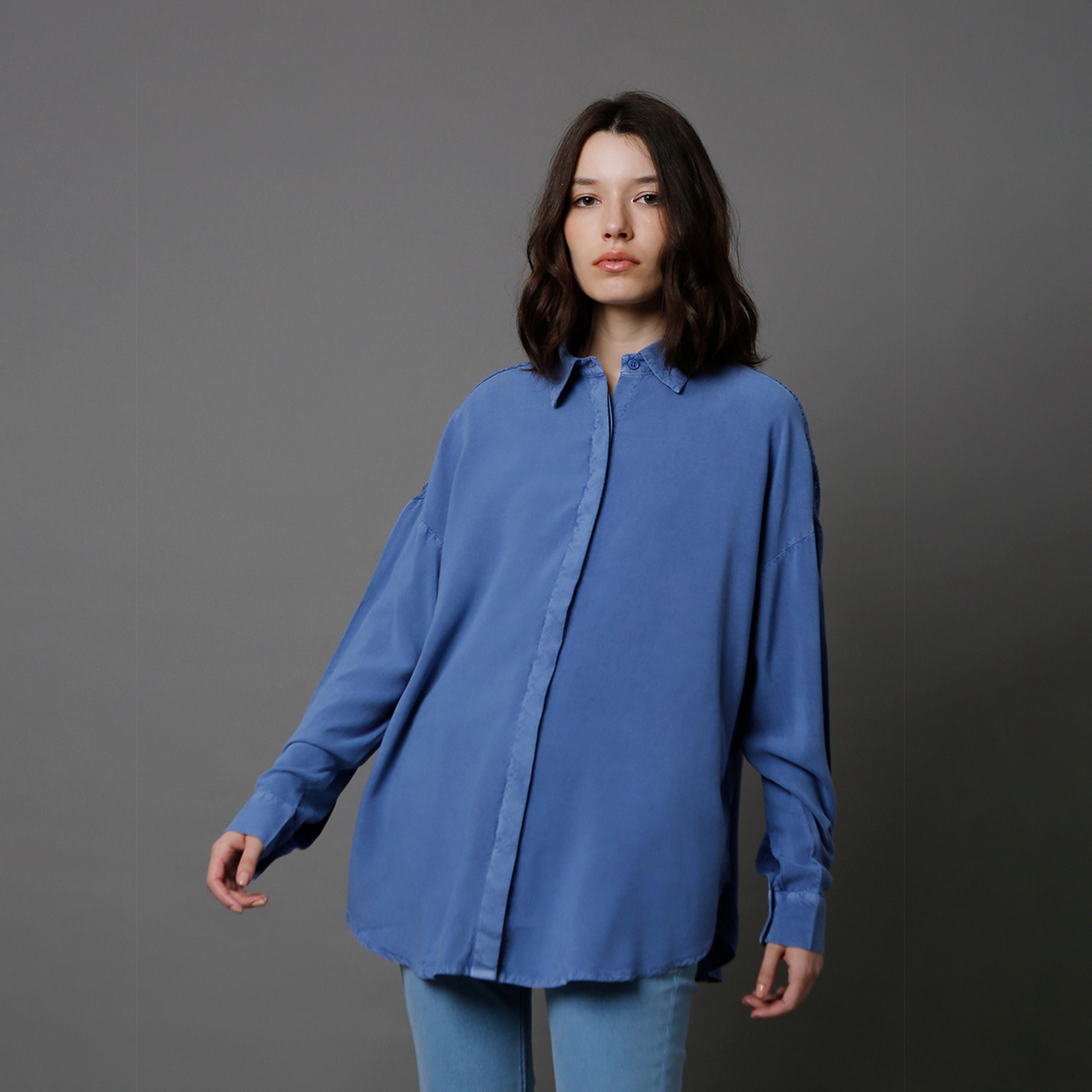 هاي ستار × ستايلي - قميص نسائي - كحلي-women-clothing-shirtsandblouses-shirts-image-5