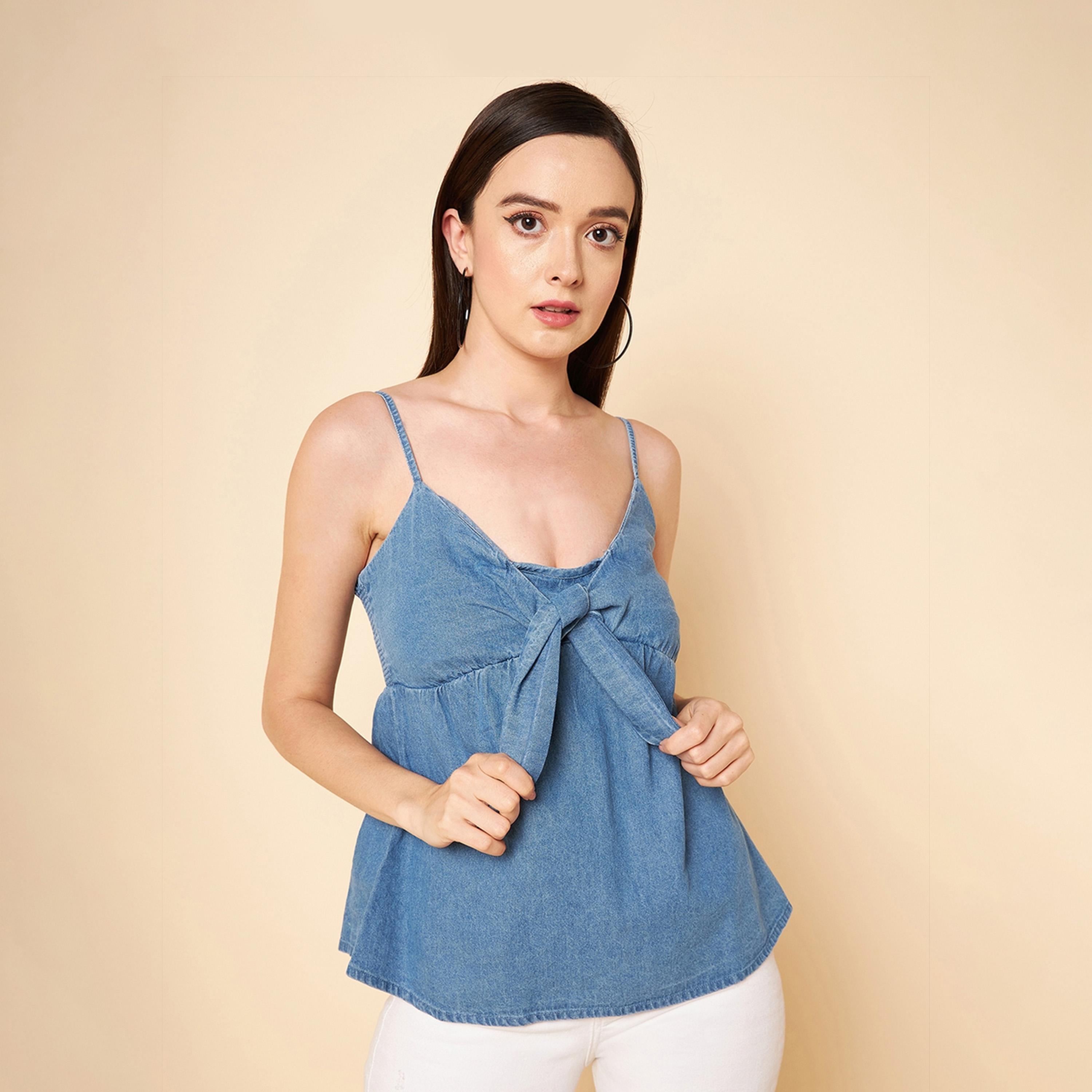 High Star X Styli Women Dark blue Woven Top-women-clothing-shirtsandblouses-blouses-image-1