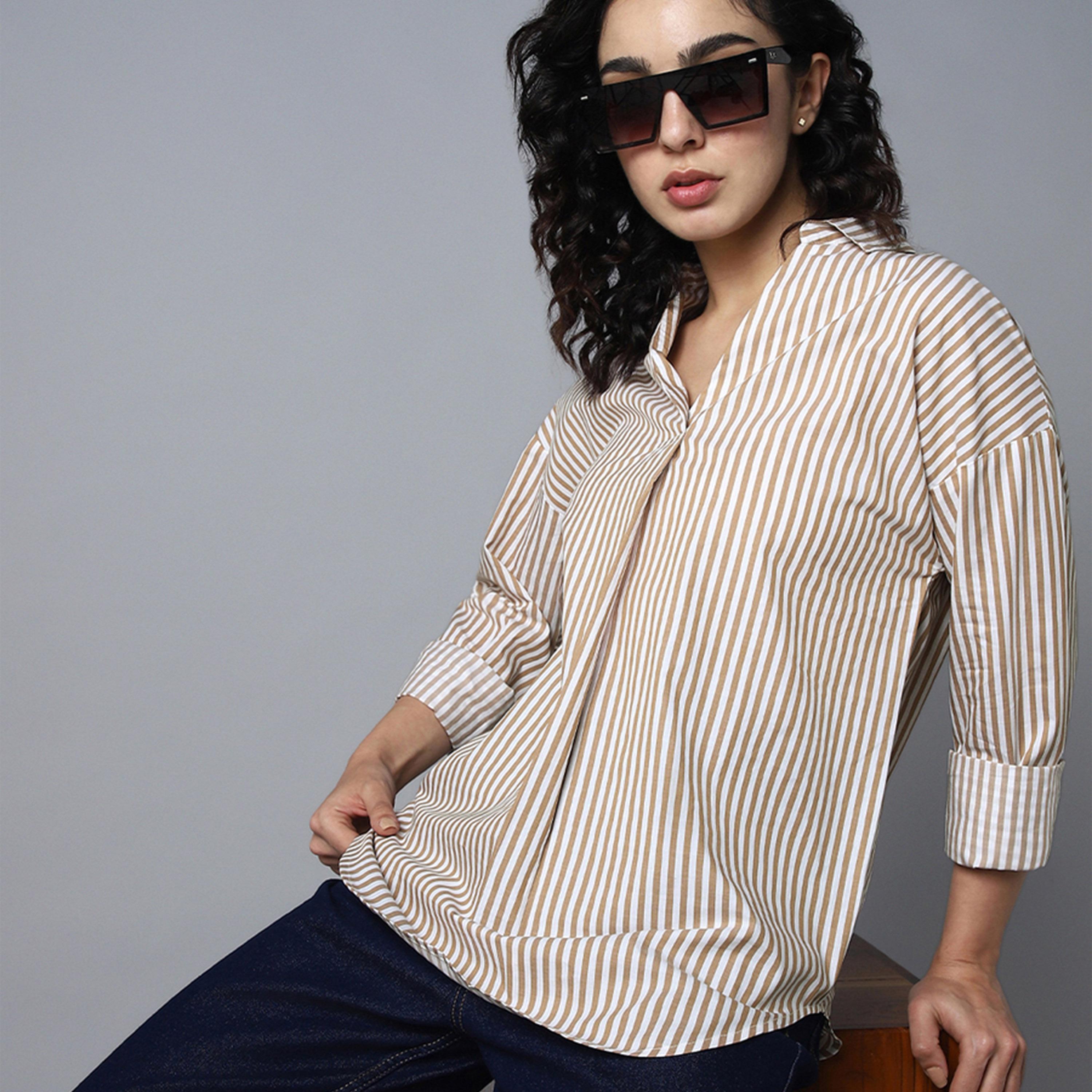 High Star X Styli Women Stripe 1 Tops-women-clothing-shirtsandblouses-blouses-image-1