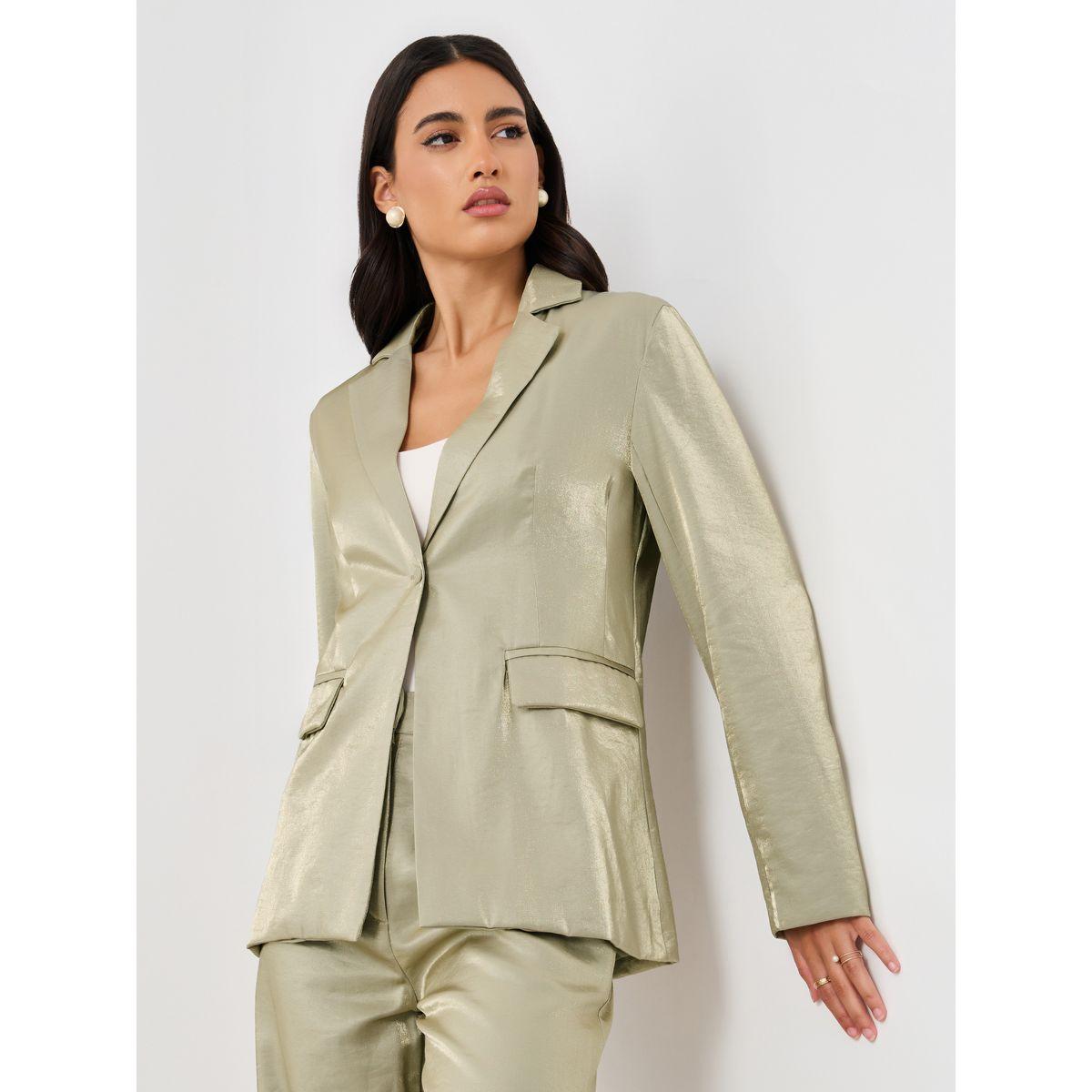 Styli Solid Regular Fit Single Breasted Blazer-women-clothing-coatsandjackets-blazers-image-3