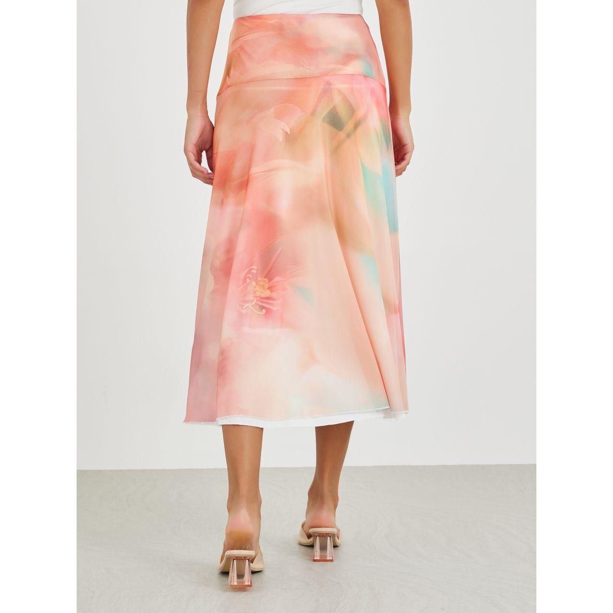 Styli All-Over Floral Print Mesh Midi Skirt-women-clothing-bottoms-skirts-image-4