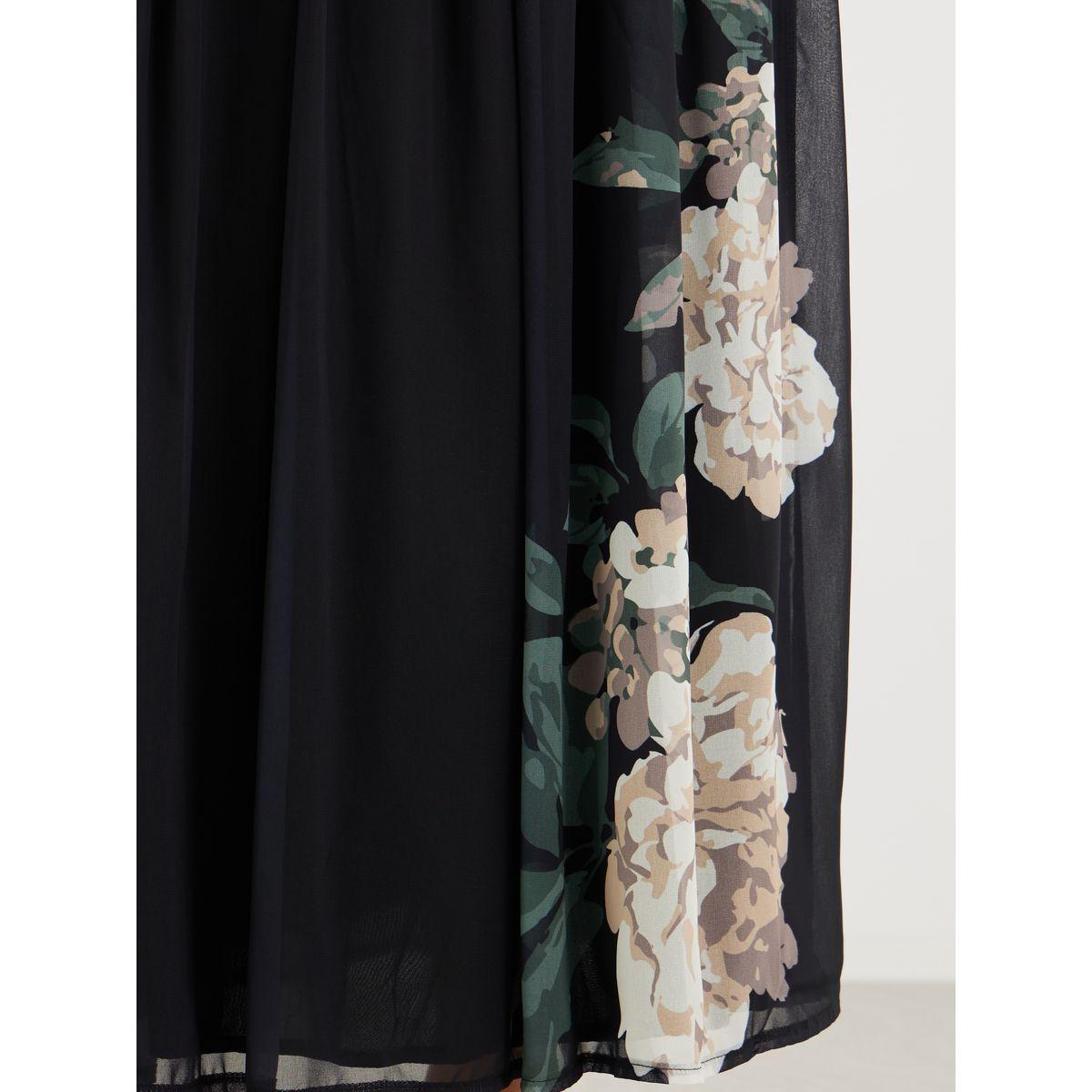 تنورة طويل بطبعة زهور وكسرات-women-clothing-bottoms-skirts-image-3