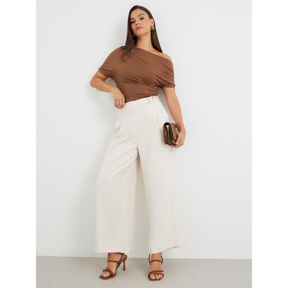 Styli Mid Rise Wide Leg Pleated Pants-women-clothing-bottoms-trousers-image-1
