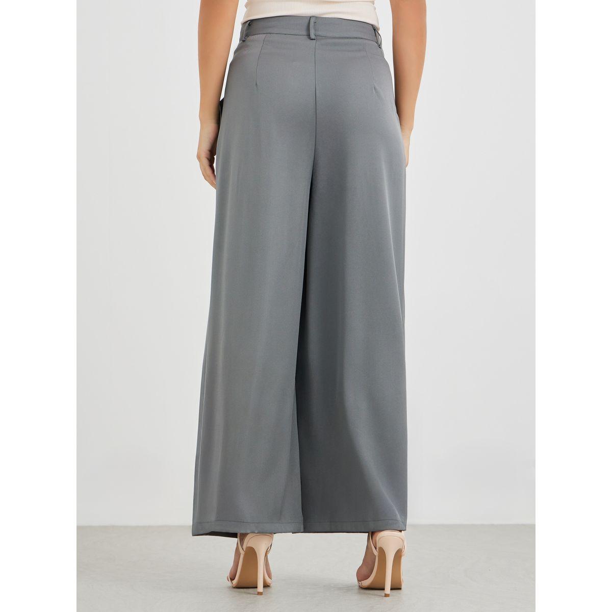 Styli Mid Rise Wide Leg Pleated Pants-women-clothing-bottoms-trousers-image-5