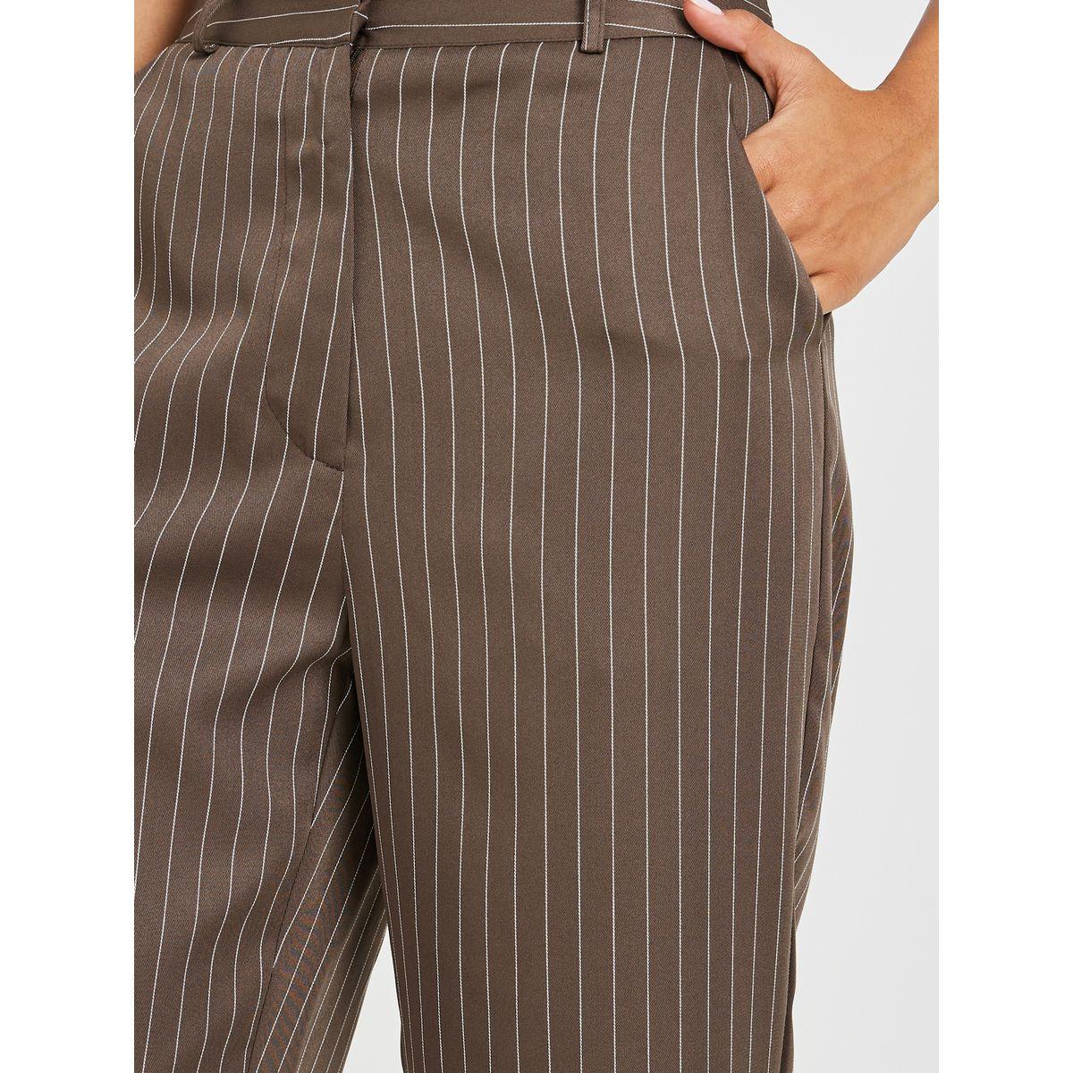 بنطال مخطط بقصة مستدقة-women-clothing-bottoms-trousers-image-3