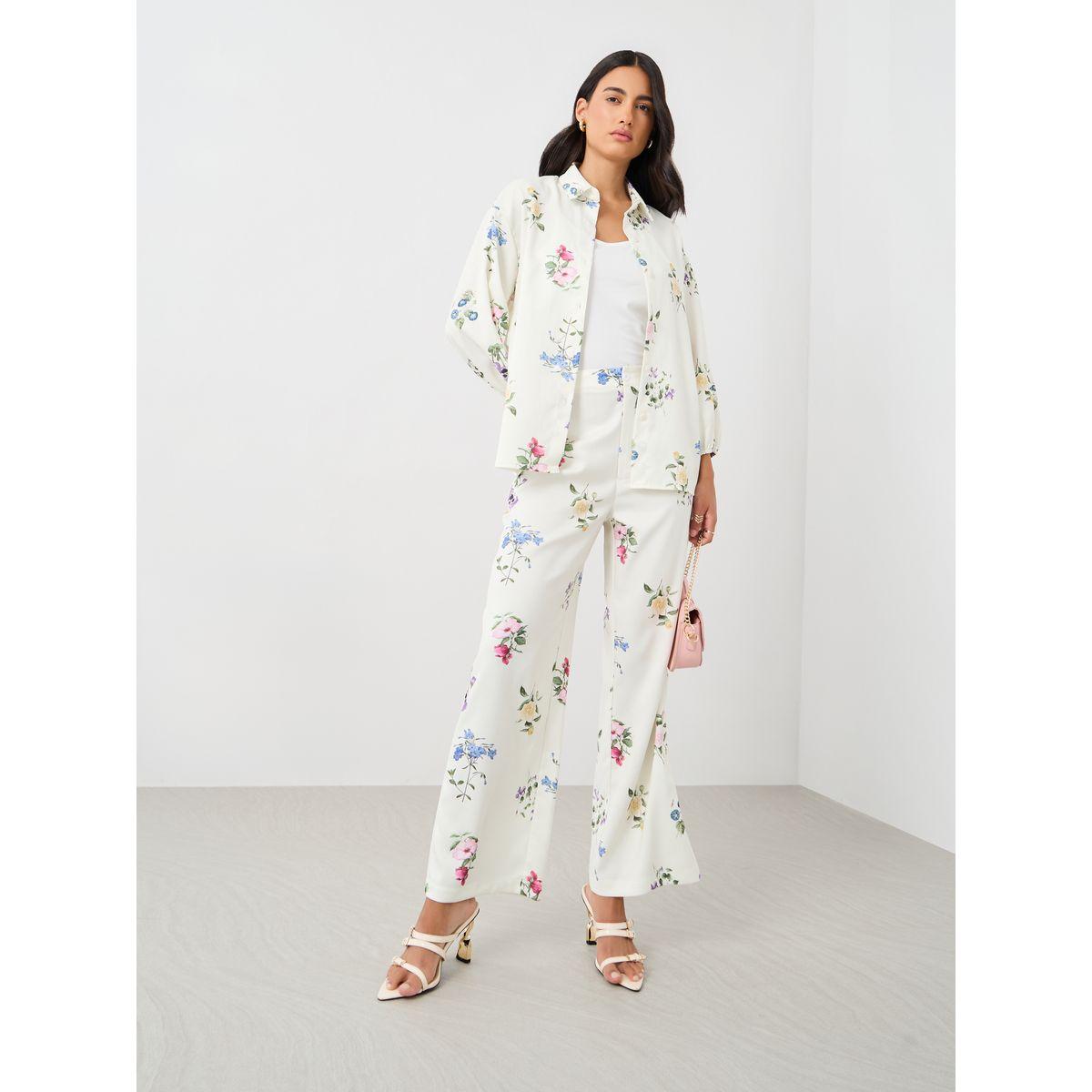 بنطال بأرجل واسعة وطبعة زهور-women-clothing-bottoms-trousers-image-1