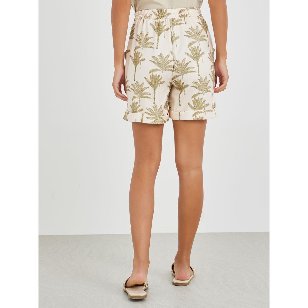Styli Floral Print Mid Rise Shorts with Pockets-women-clothing-bottoms-shorts-image-4