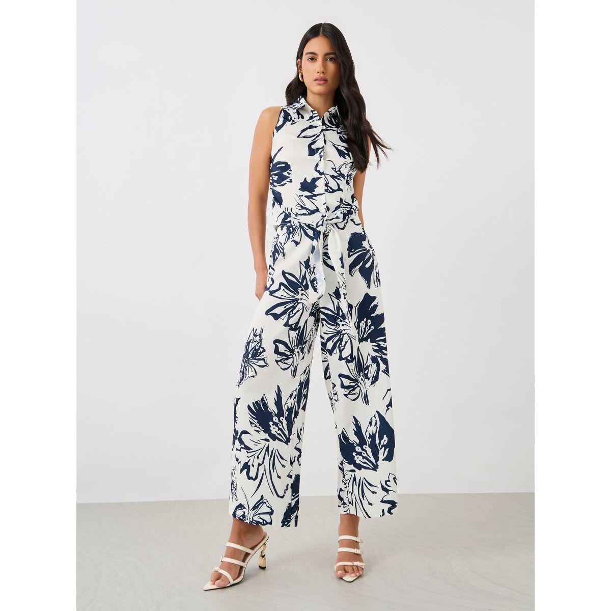 Styli All-Over Floral Print Wide Leg Pants with Elasticated Waistband-women-clothing-bottoms-trousers-image-1