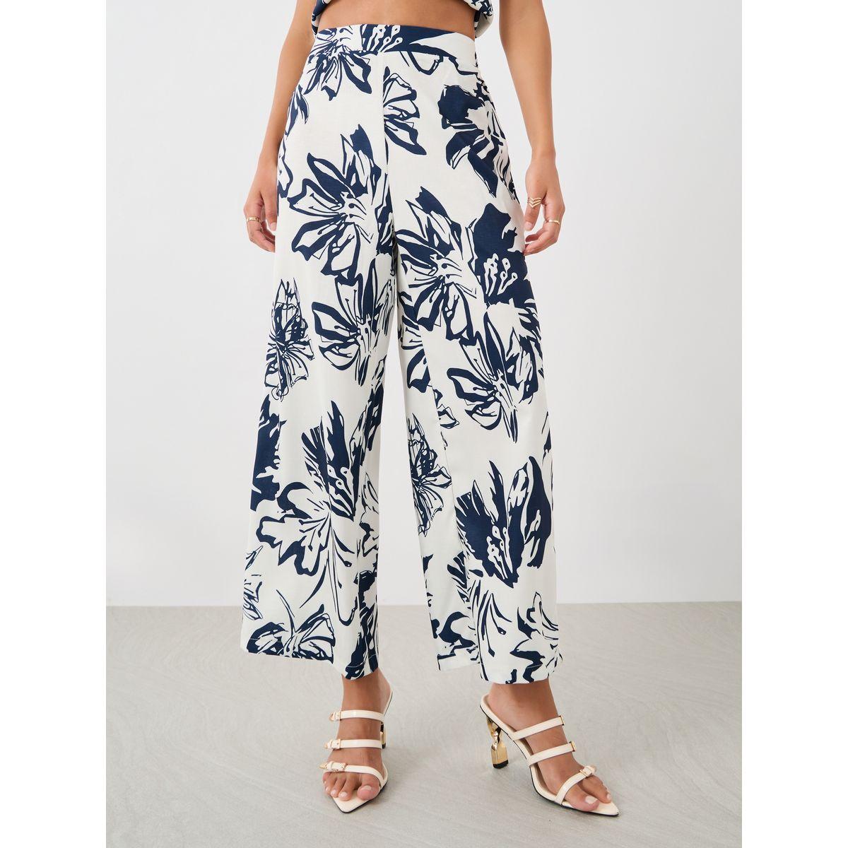 Styli All-Over Floral Print Wide Leg Pants with Elasticated Waistband-women-clothing-bottoms-trousers-image-2