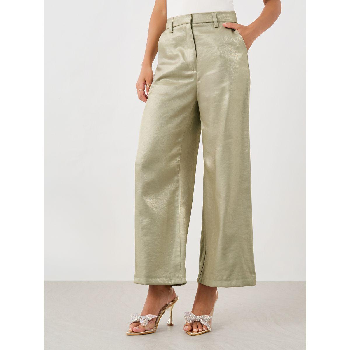 بنطال سادة بأرجل مستقيمة وفتحات حزام-women-clothing-bottoms-trousers-image-2