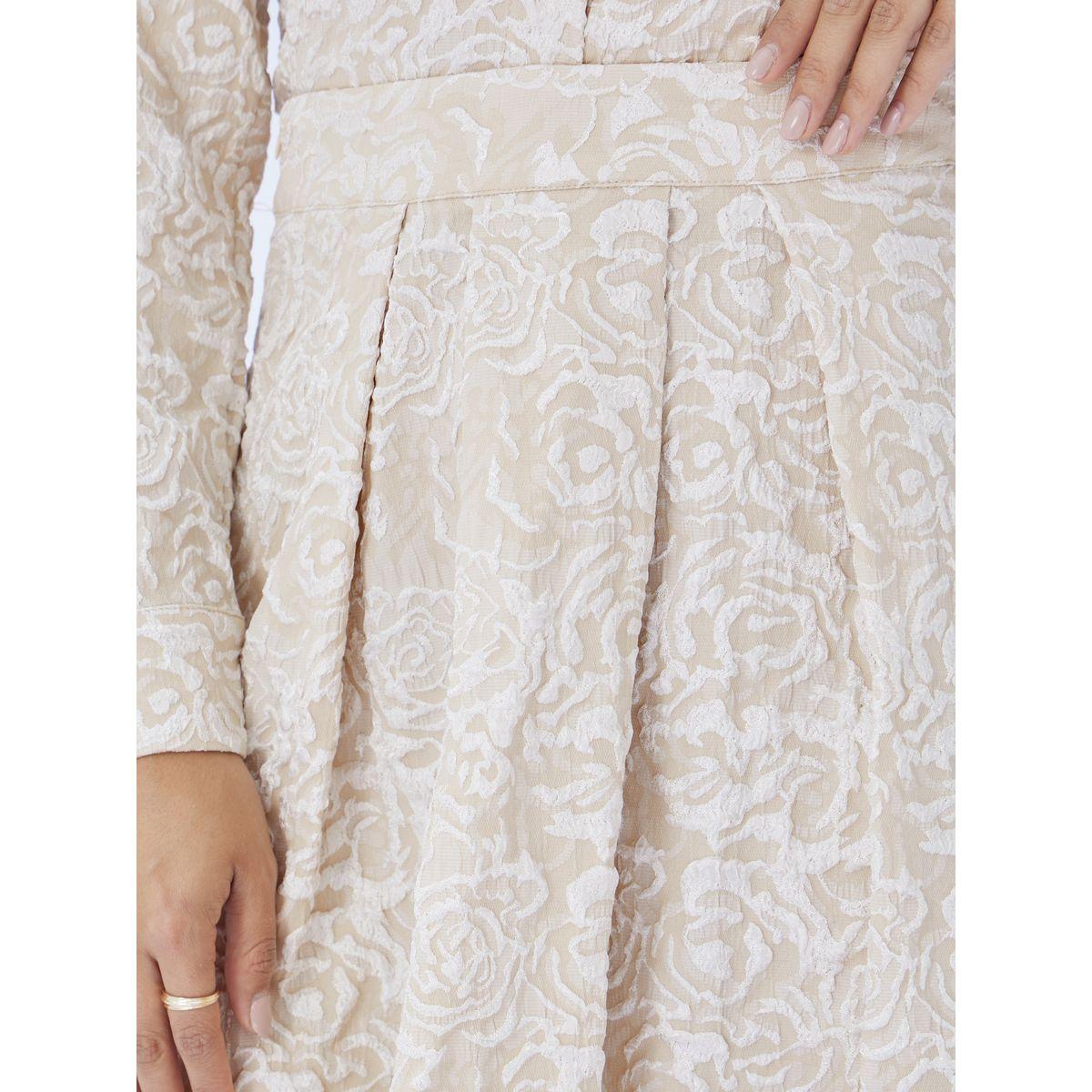 Styli Jaquard Box Pleated A-Line Midi Skirt-women-clothing-bottoms-skirts-image-3