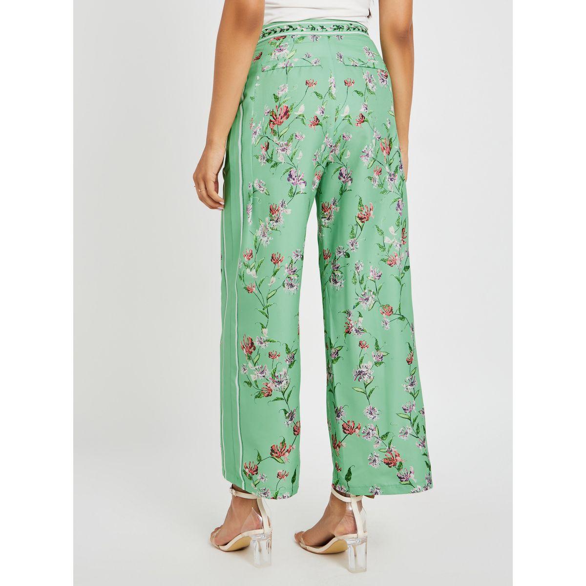 بنطال بأرجل مستقيمة وطبعة زهور-women-clothing-bottoms-trousers-image-4