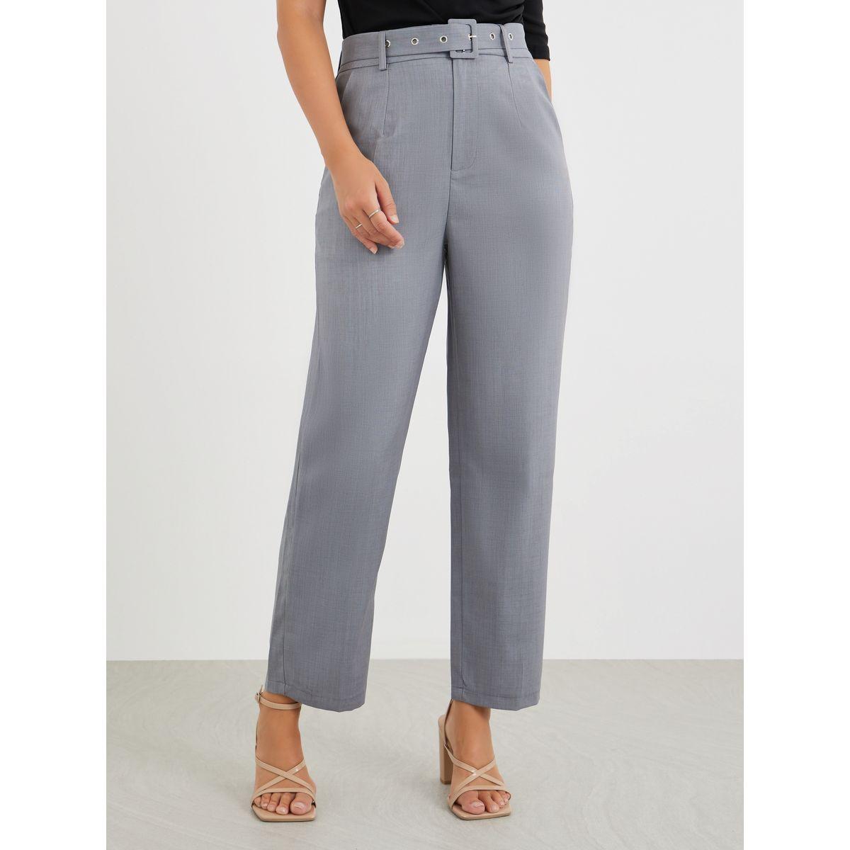 بنطال بخصر متوسط وقصة مستدقة مع جيوب-women-clothing-bottoms-trousers-image-3