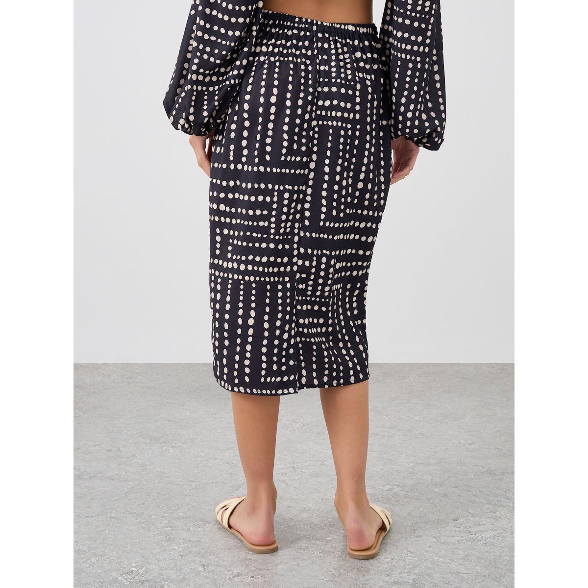 تنورة بطول الركبة مطبعة بالكامل مع حافة مستقيمة-women-clothing-bottoms-skirts-image-4