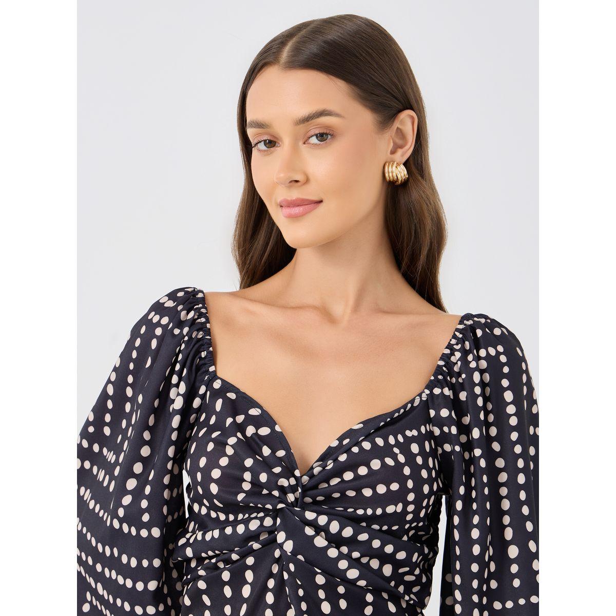 Styli Printed Balloon Sleeve V-Neck Top-women-clothing-shirtsandblouses-blouses-image-3