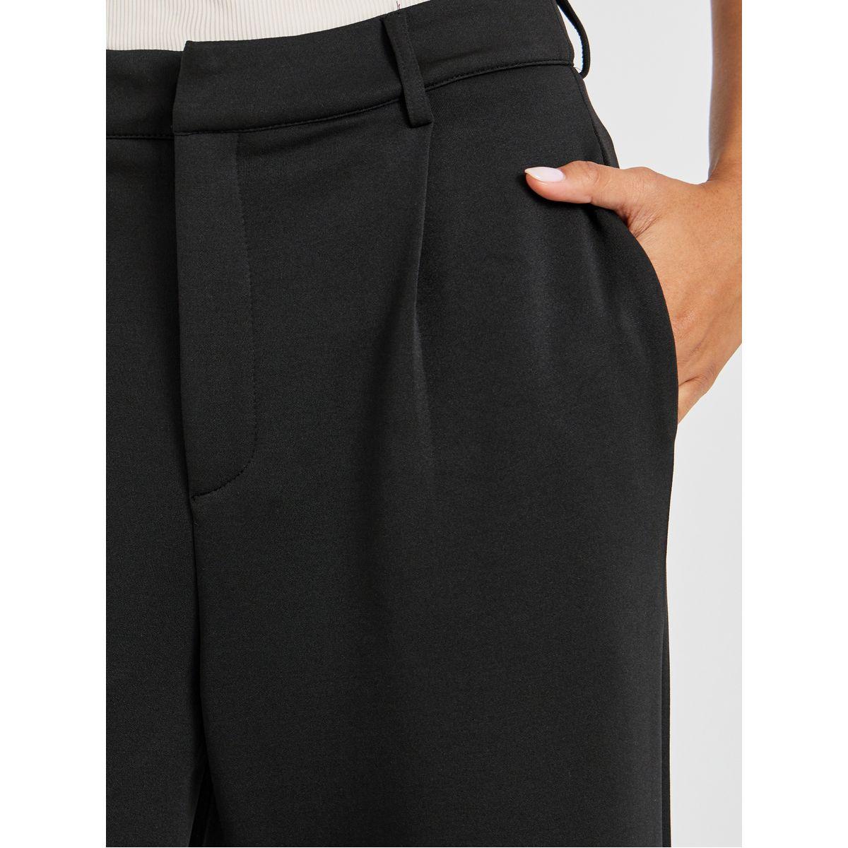 بنطال سادة محبوك بأرجل واسعة-women-clothing-bottoms-trousers-image-2
